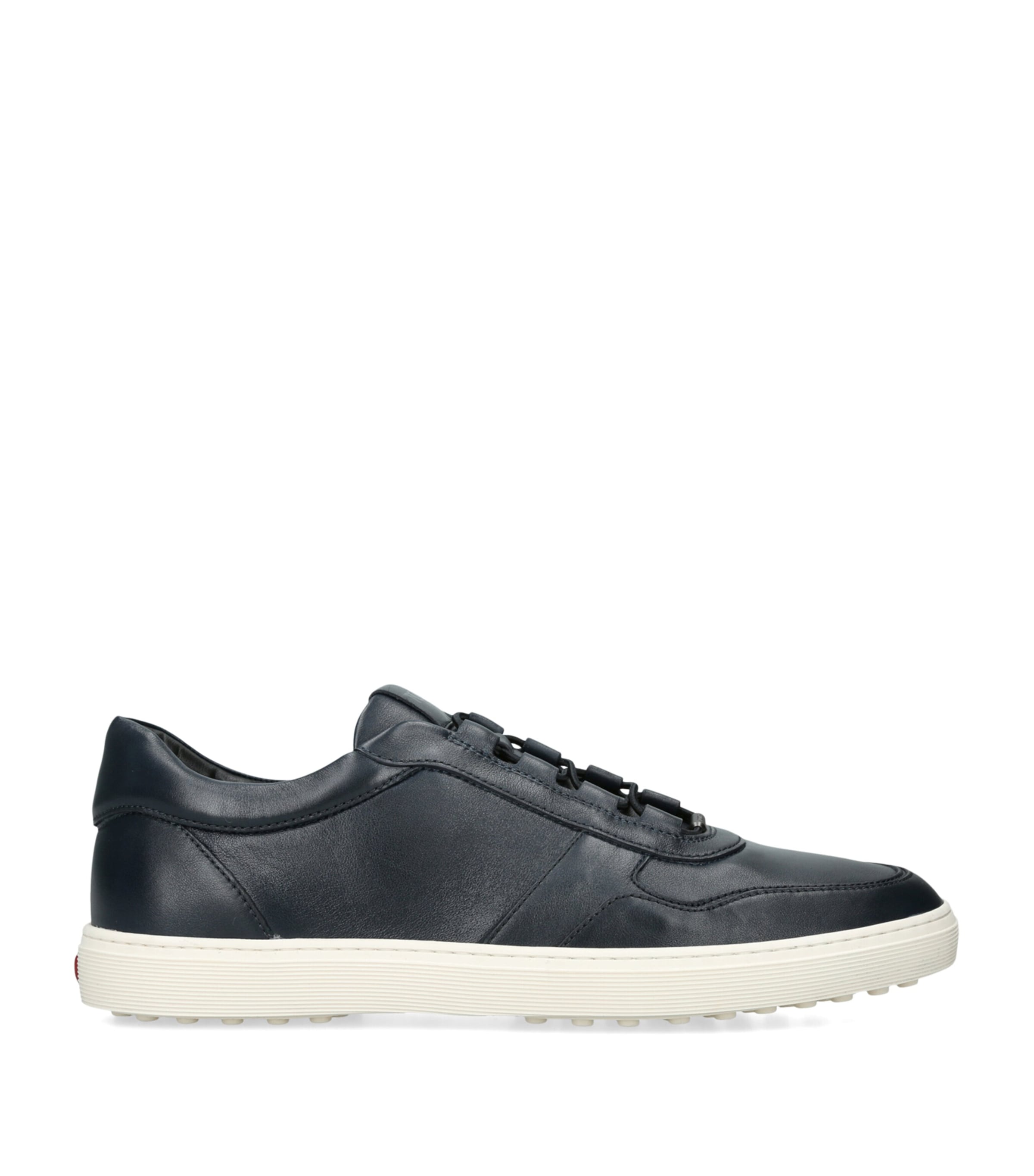 Tod's Leather Elastic Cassetta Sneakers Navy