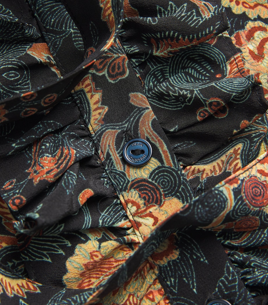 Silk Printed Catroux Blouse NUIT Image 5