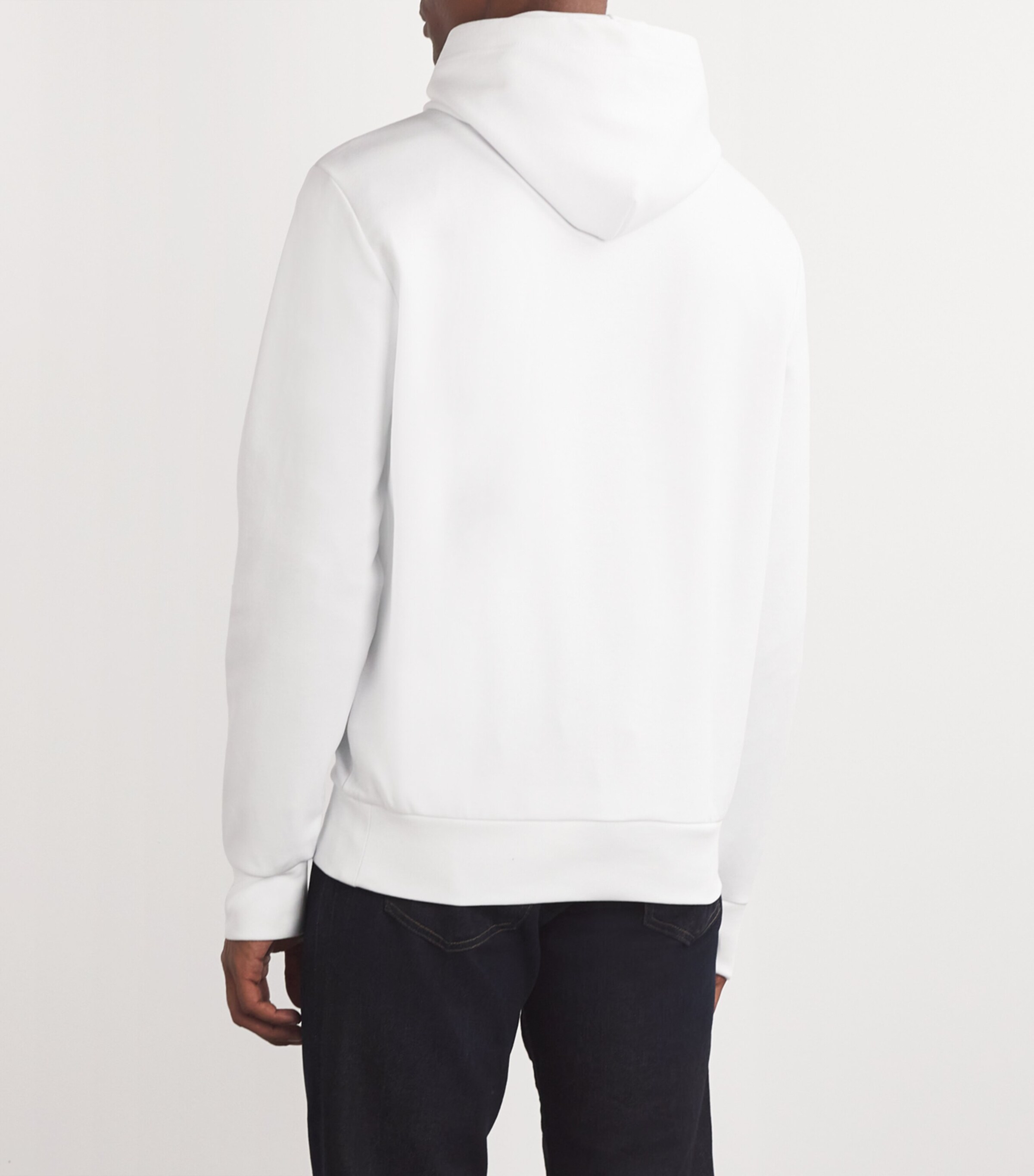 Polo Ralph Lauren Mens Chain Logo Hoodie White Image 4