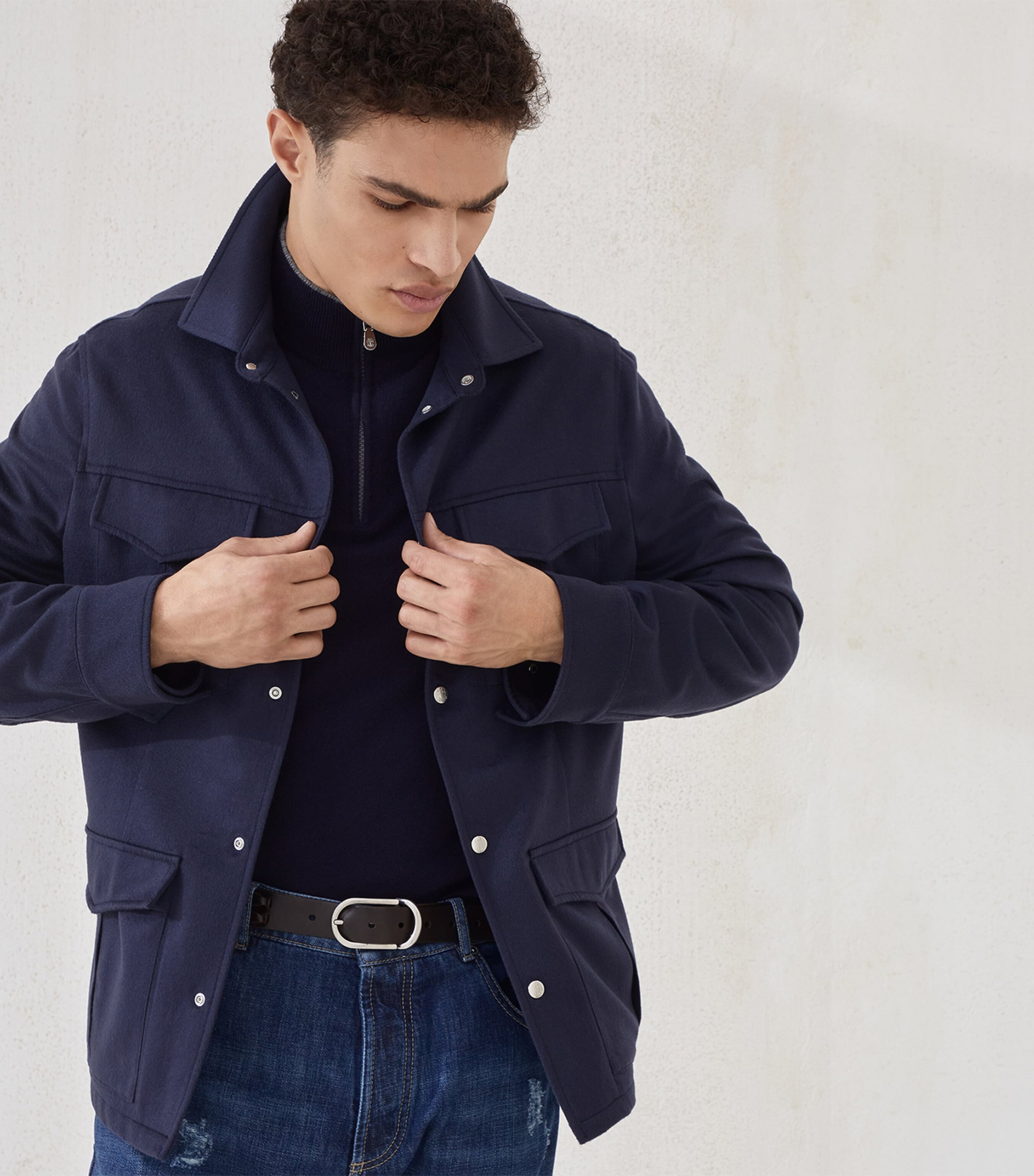 Cashmere Quarter-Zip Sweater CW425 Image 5