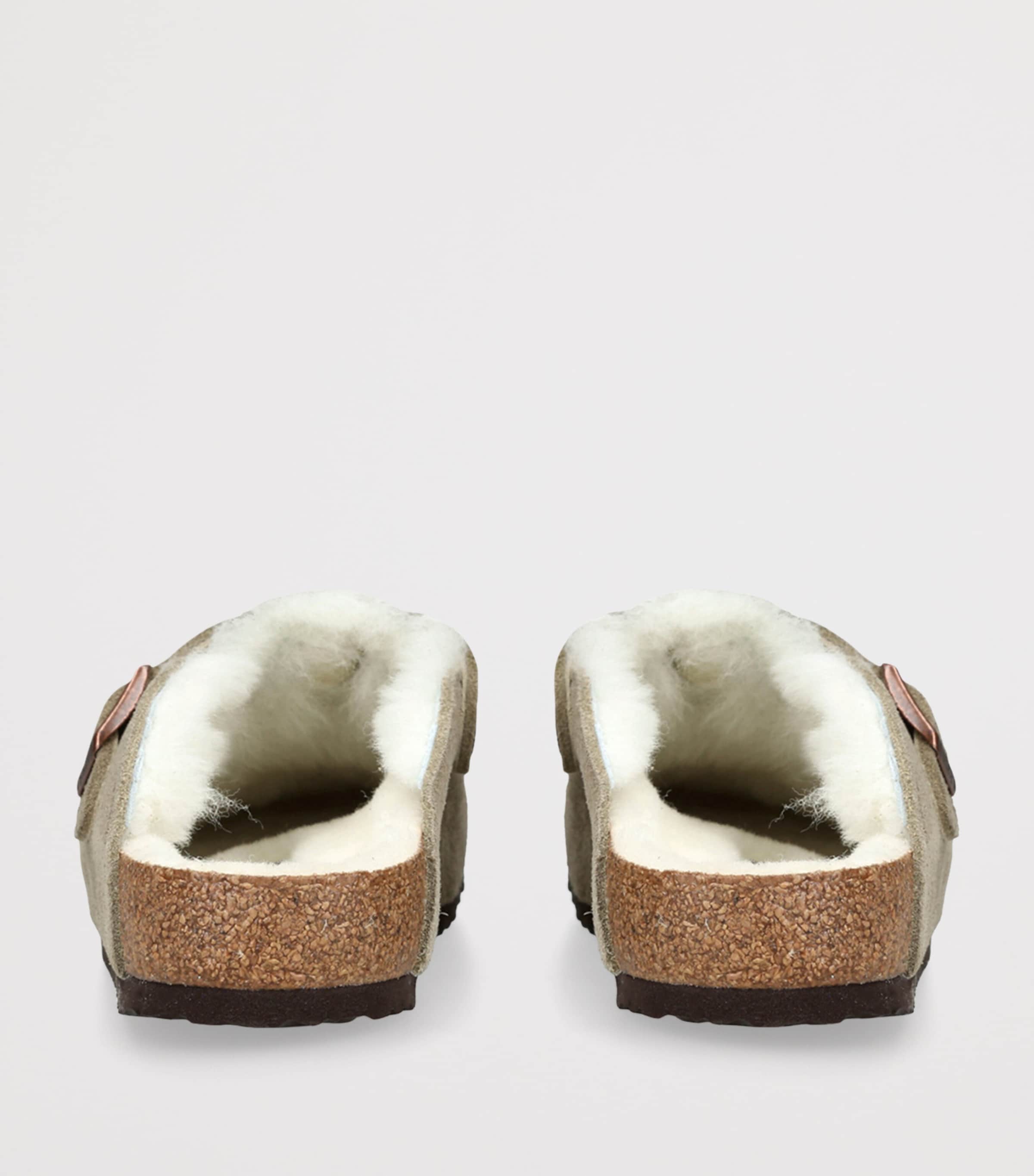 Suede Boston Clogs BEIGE Image 2