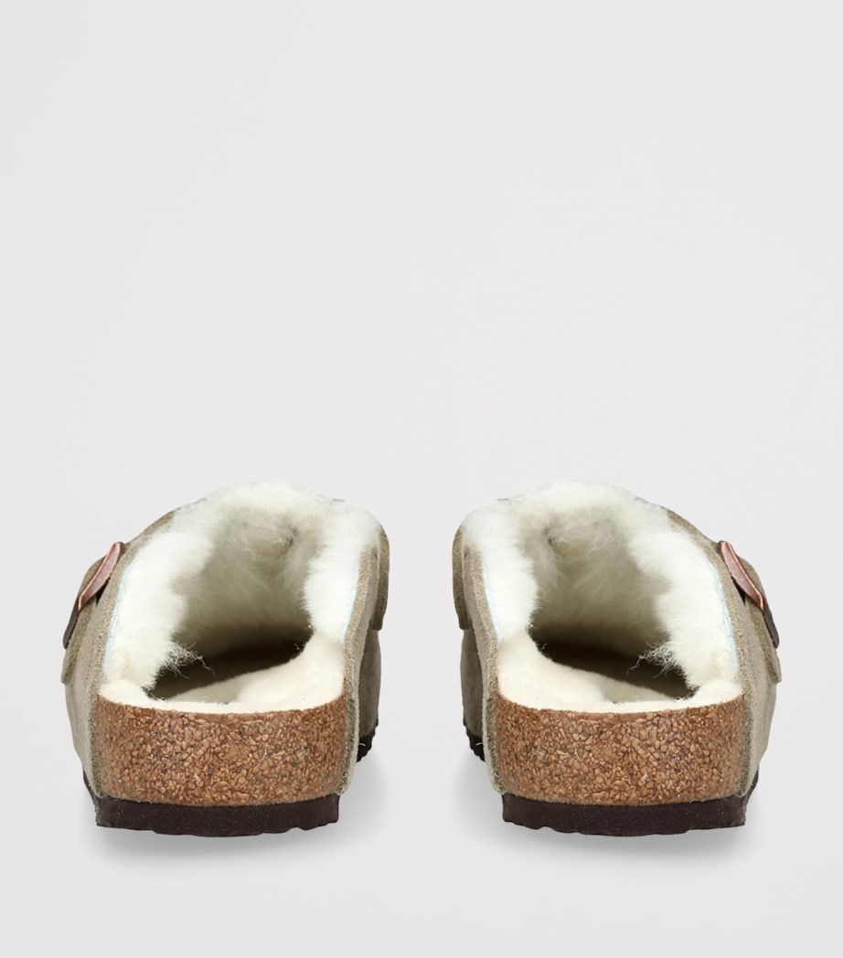 Suede Boston Clogs BEIGE Image 2