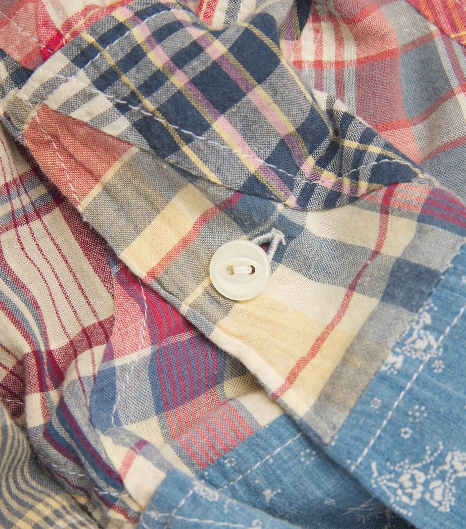 Polo Ralph Lauren Mens Cotton Madras Classic Fit Shirt Brown Image 5
