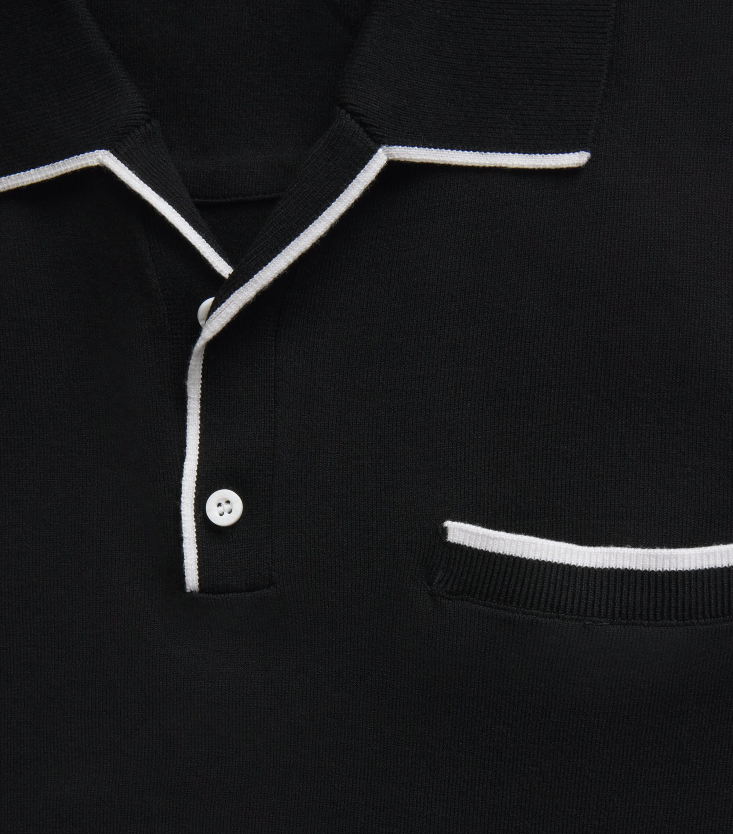 J Lindeberg Mens 30Y Jesper Retro Polo Shirt Black Image 6