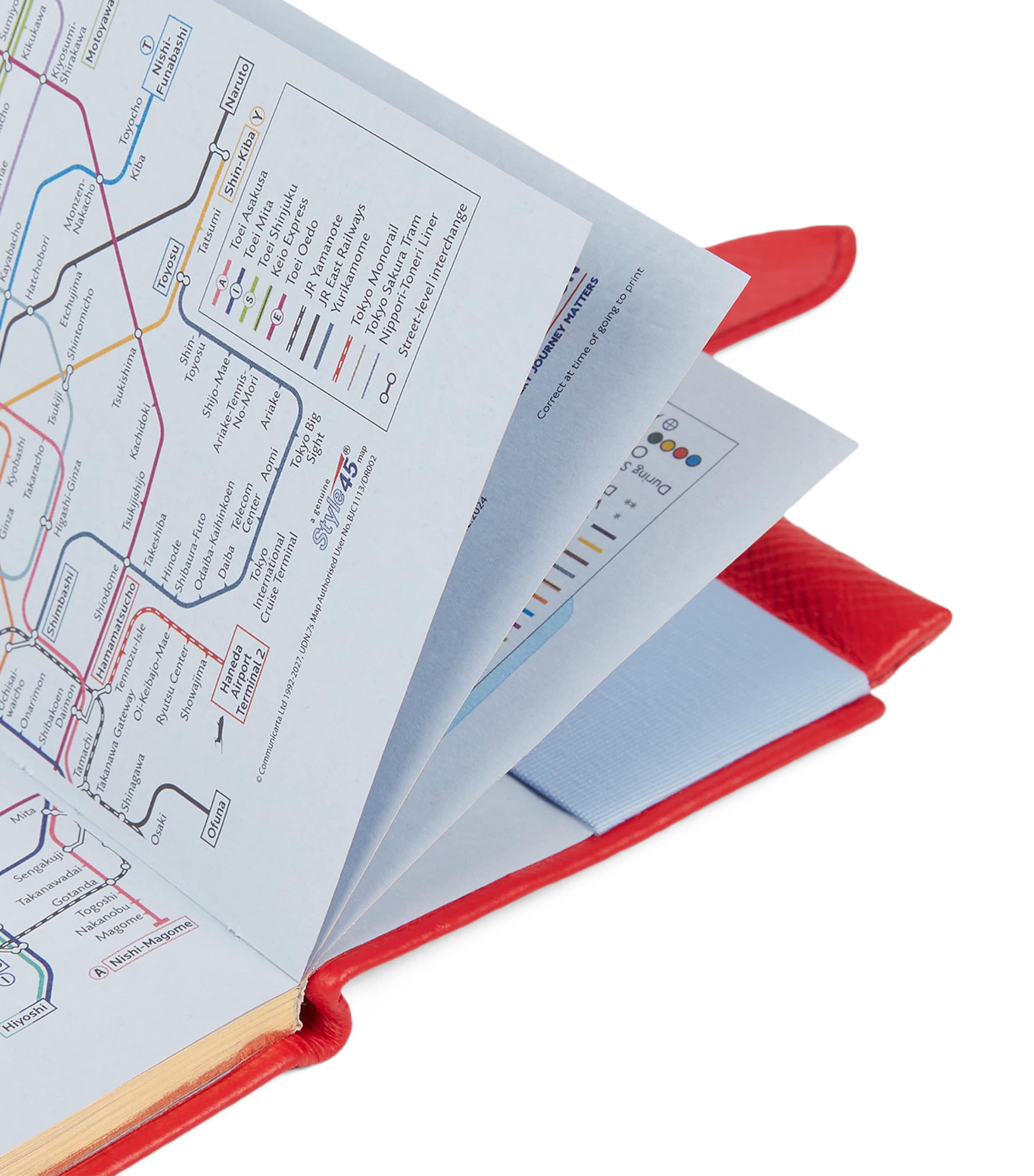 Panama Leather 2026 Diary with Pencil SCARLET RED Image 7