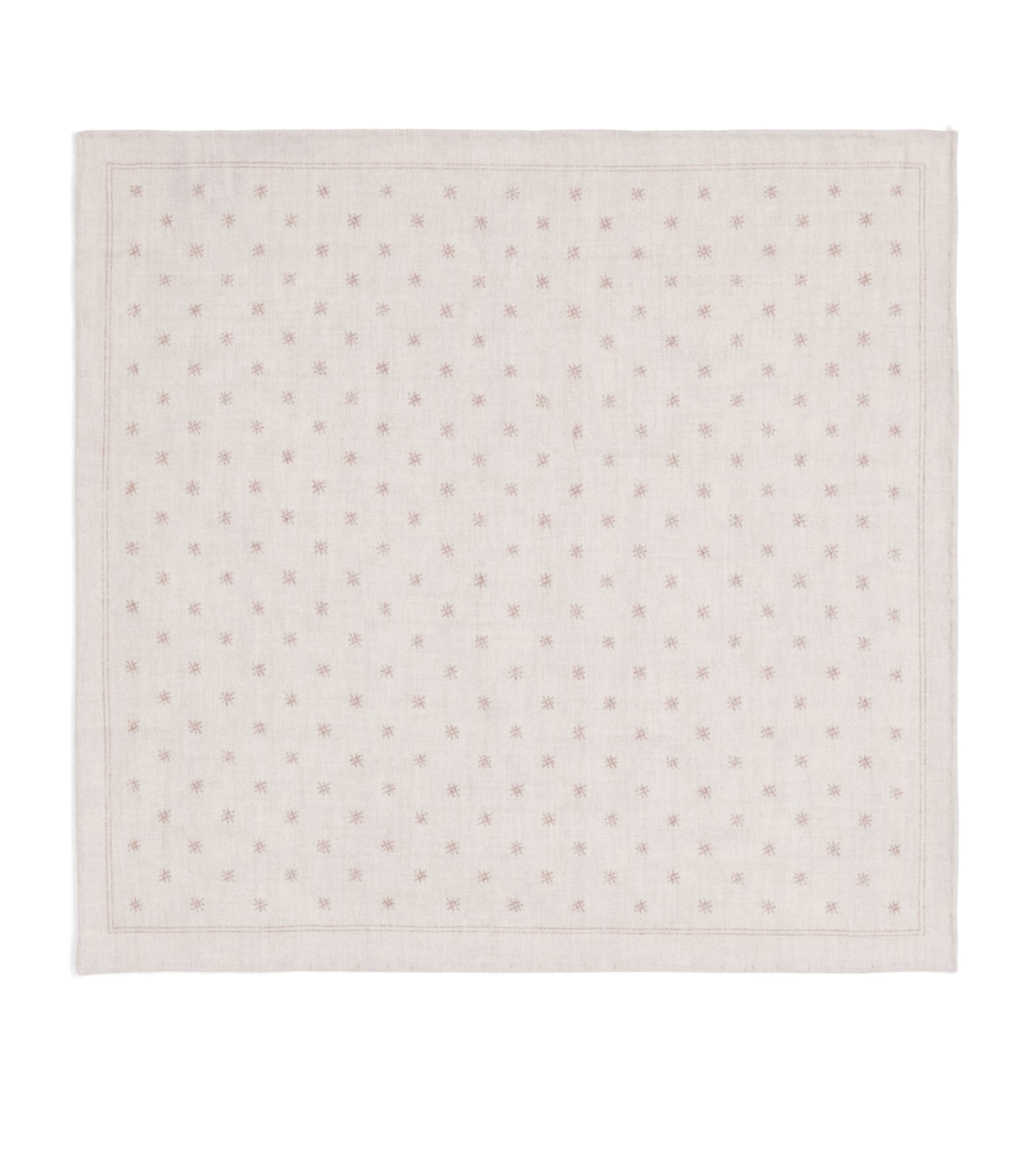 Eleventy Cotton-Wool Pocket Square Avorio Image 1