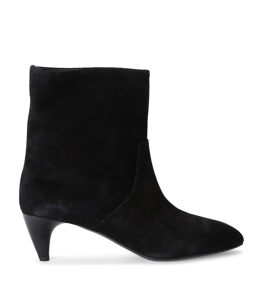 Isabel Marant Suede Jiry Ankle Boots 55 Black Image 1