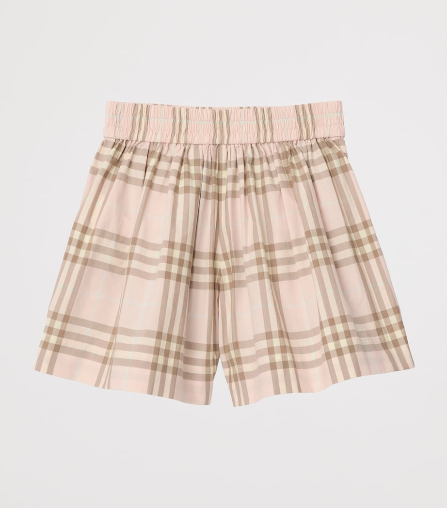 Cotton Check Shorts (3-12 Years) ARCHIVE PINK IP CHEK Image 2