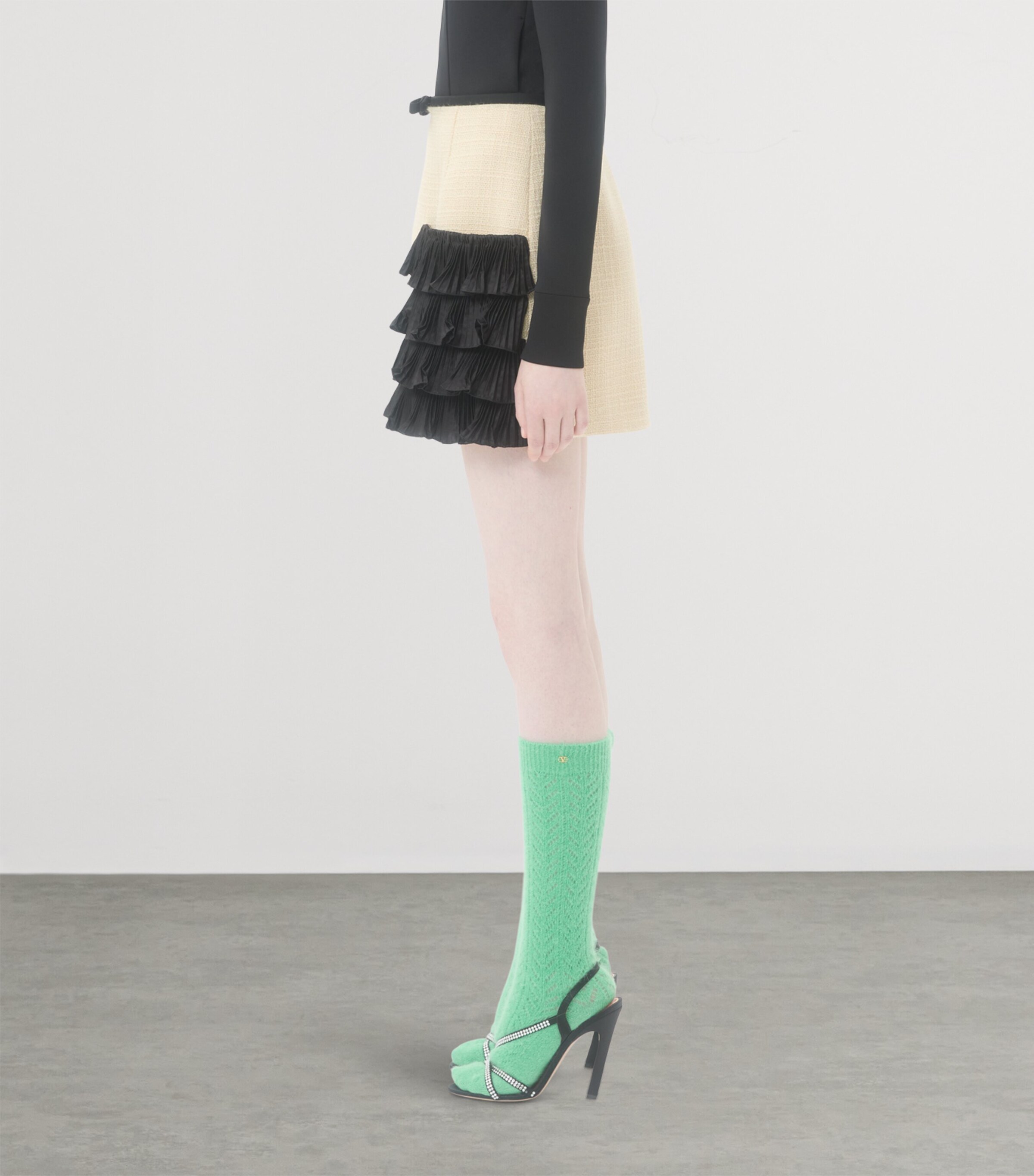 Wool-Blend Ruffled Mini Skirt DNG Image 2