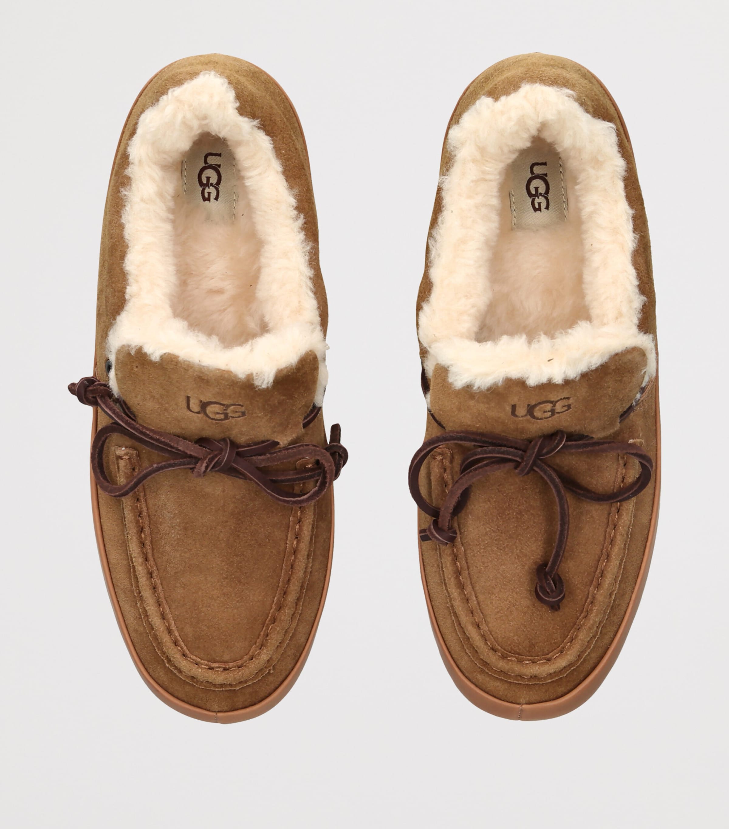 UGG Beige Suede Quill Slip-On Shoes | Harrods US
