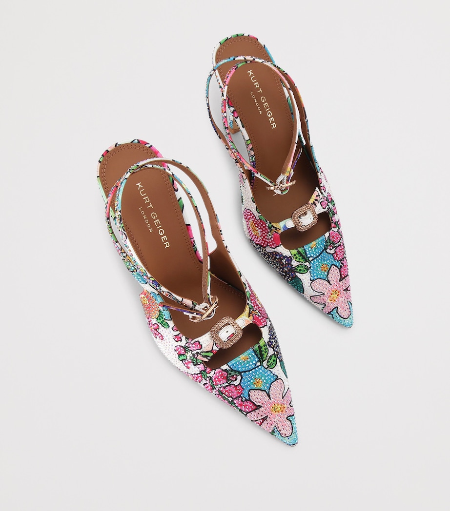 Kurt Geiger London Embellished Double-Buckle Pumps White/oth Image 3