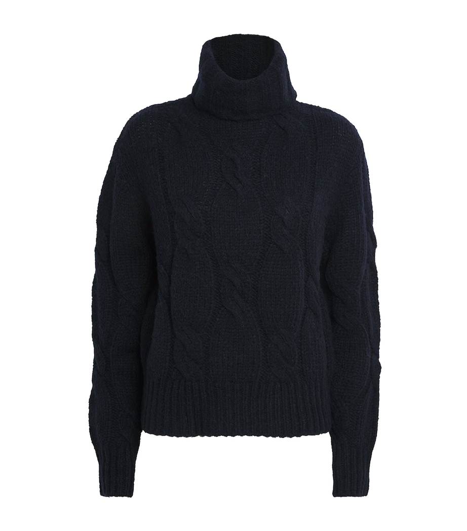 Wool-Blend Rollneck Sweater NAVY Image 1