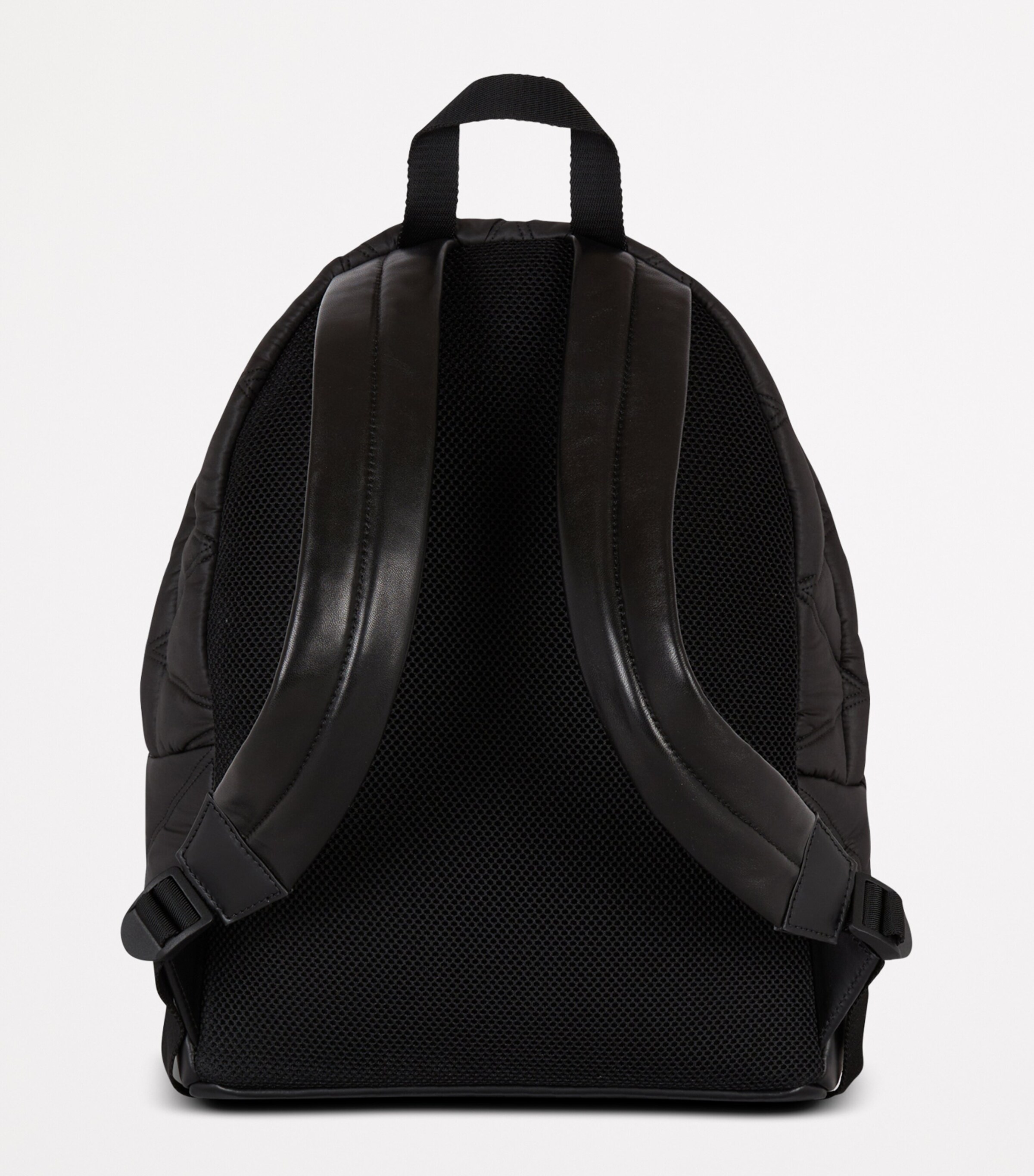 Balmain Quilted Diamond Motif Backpack Eaf Noir/kaki Image 3