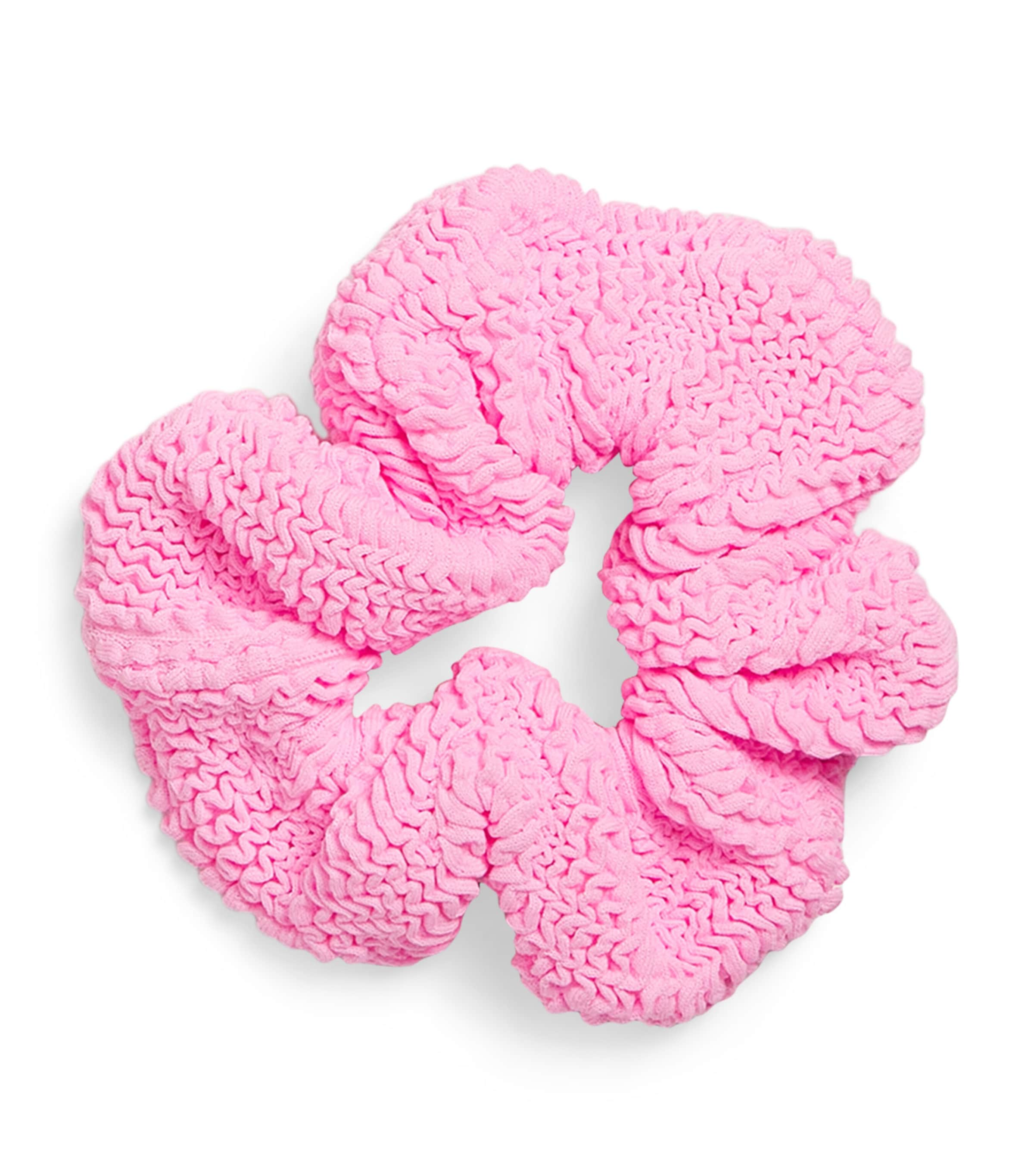 Hunza G Crinkle Scrunchie In Pink