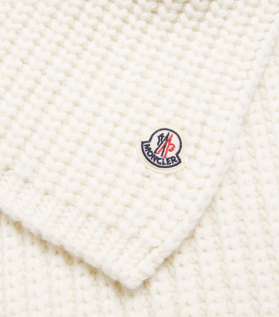 Wool Logo-Patch Scarf 34 Image 4