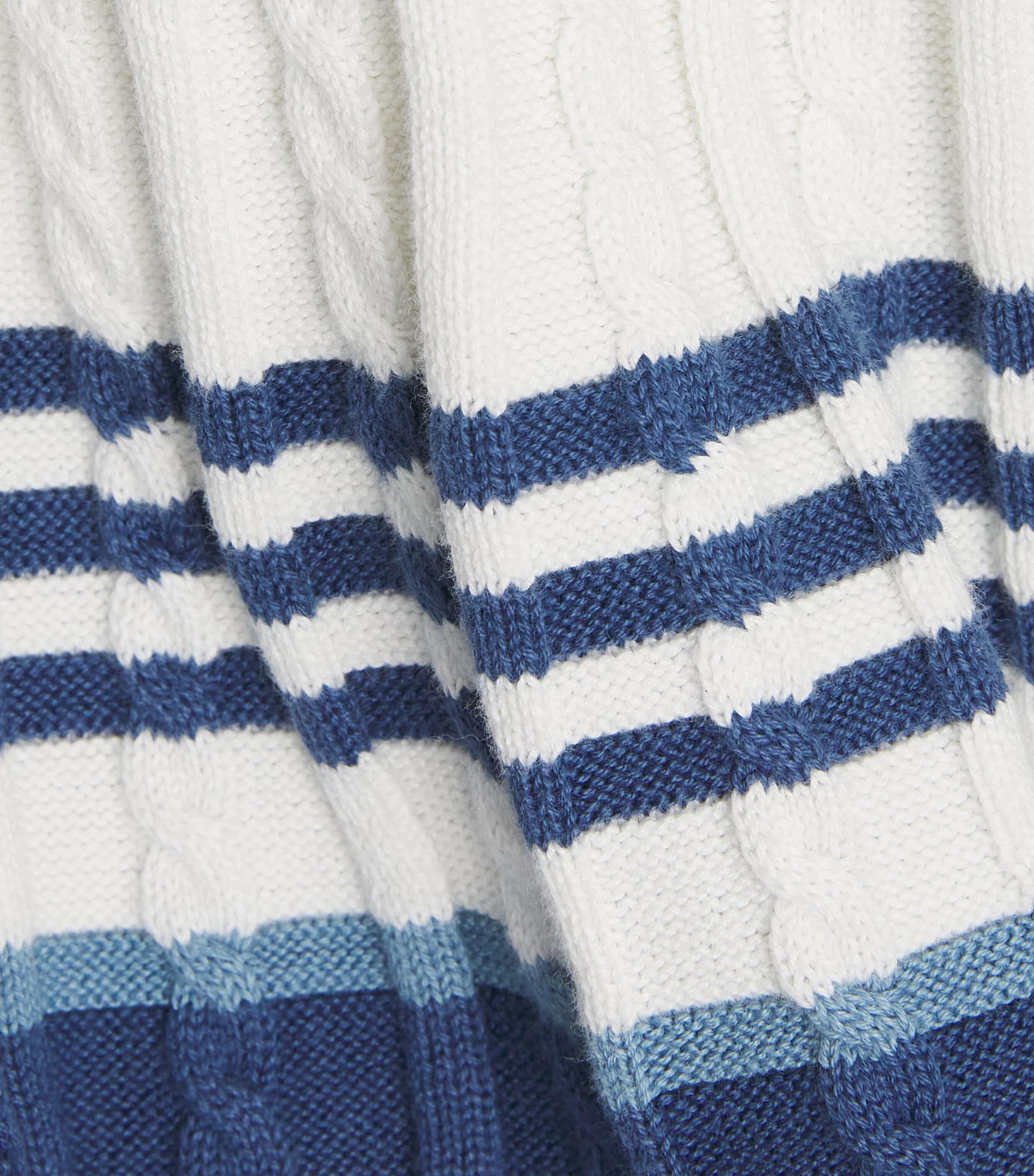 Ralph Lauren Kids Striped Knitted Top and Skirt Set (7-14 Years) Deckwash W Image 4