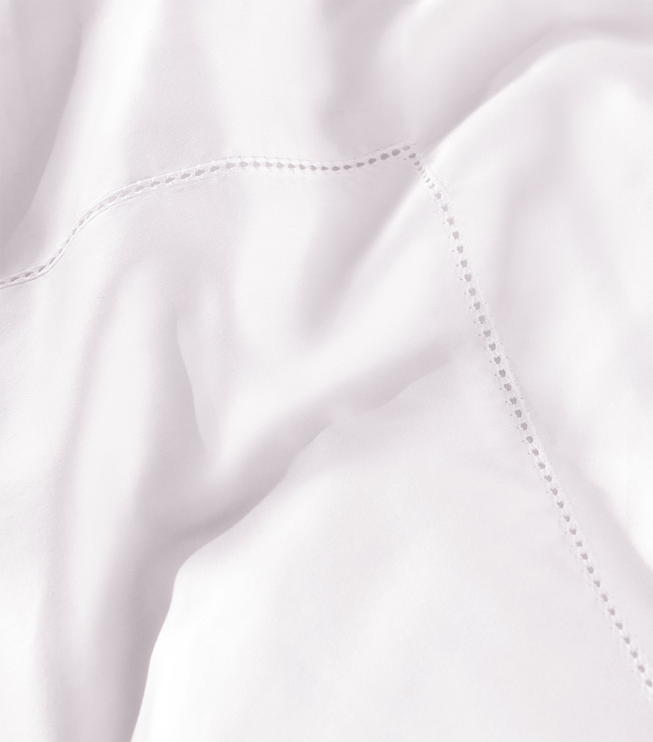 Barley Square Pillowcase (70cm x 70cm) WHITE Image 5