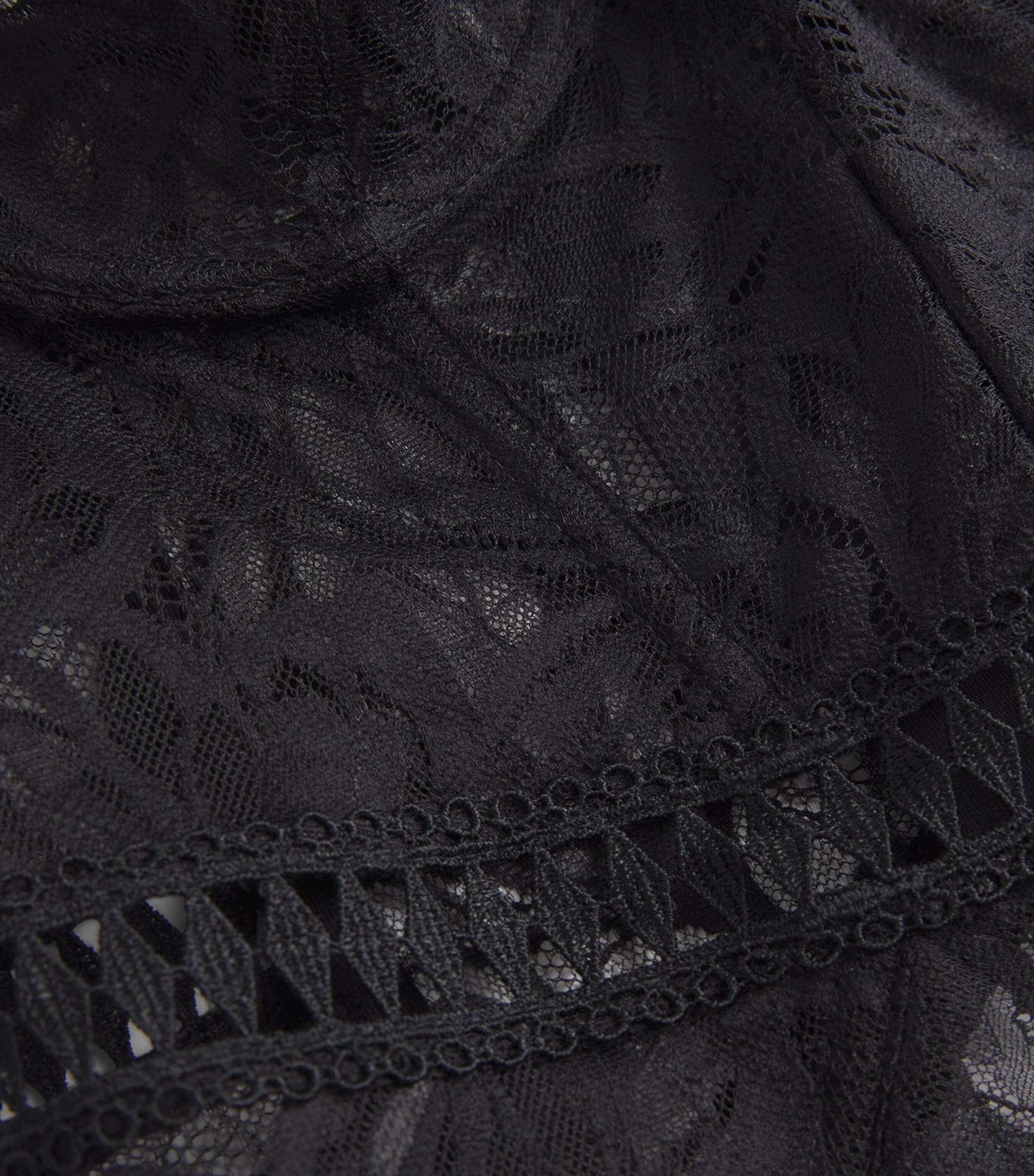Lace After Hours Basque BLACK Image 4