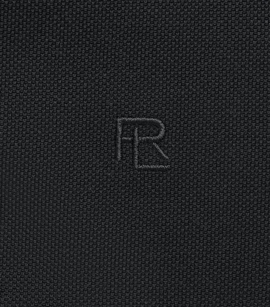 Ralph Lauren Purple Label Mens Cotton Piqué Polo Shirt Classic Black Image 6