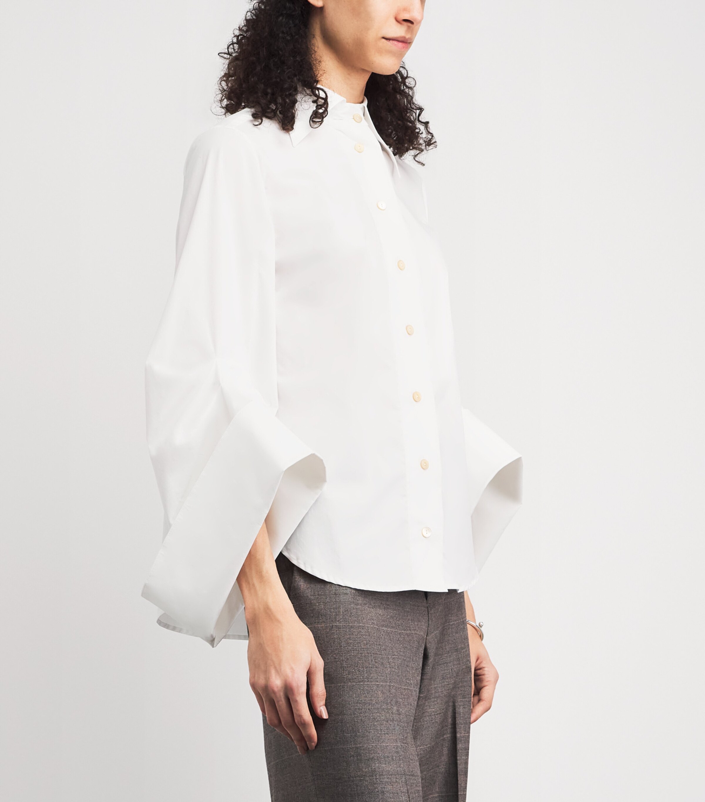 Palmer//Harding Womens Cotton Twill Intention Shirt White Cotton Twill Image 4