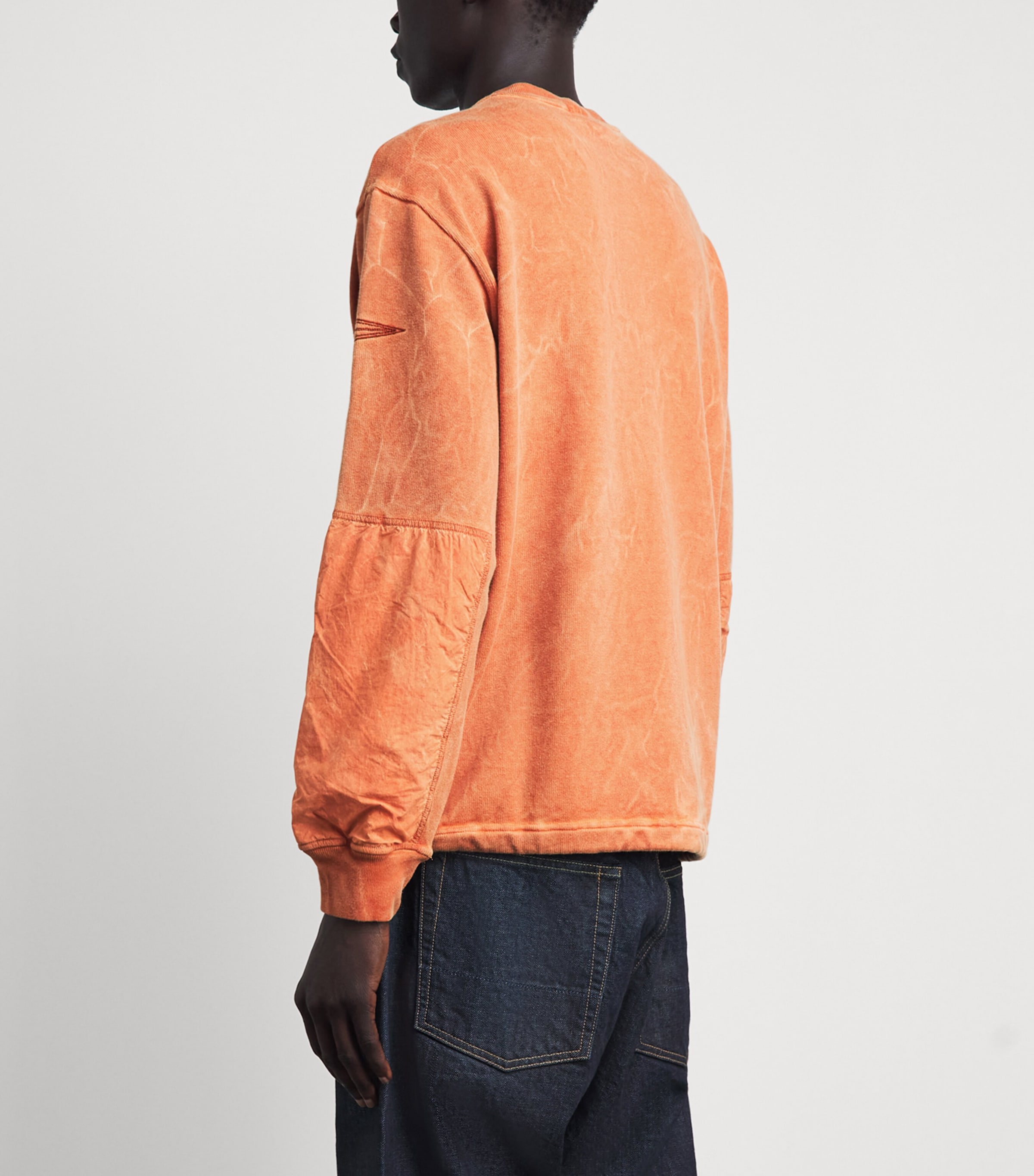 Stone Island Mens Cotton Dyed Vanisé Sweatshirt Image 5