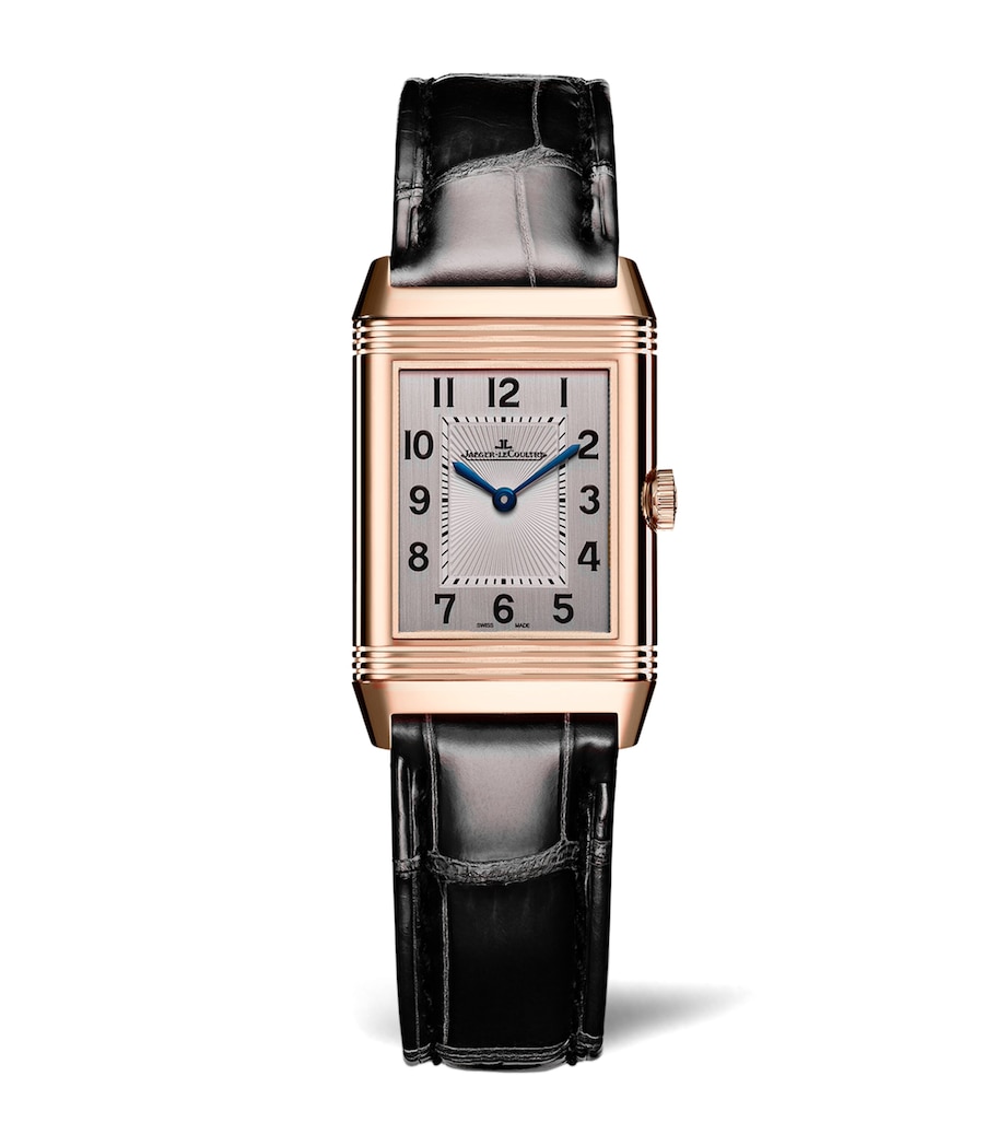 Pink Gold and Diamond Reverso Classic Duetto Watch 34mm PINK GOLD Image 1
