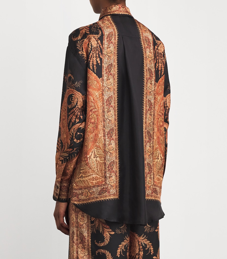 Silk Paisley Hypnotic Shirt BLACK PAISLEY Image 4