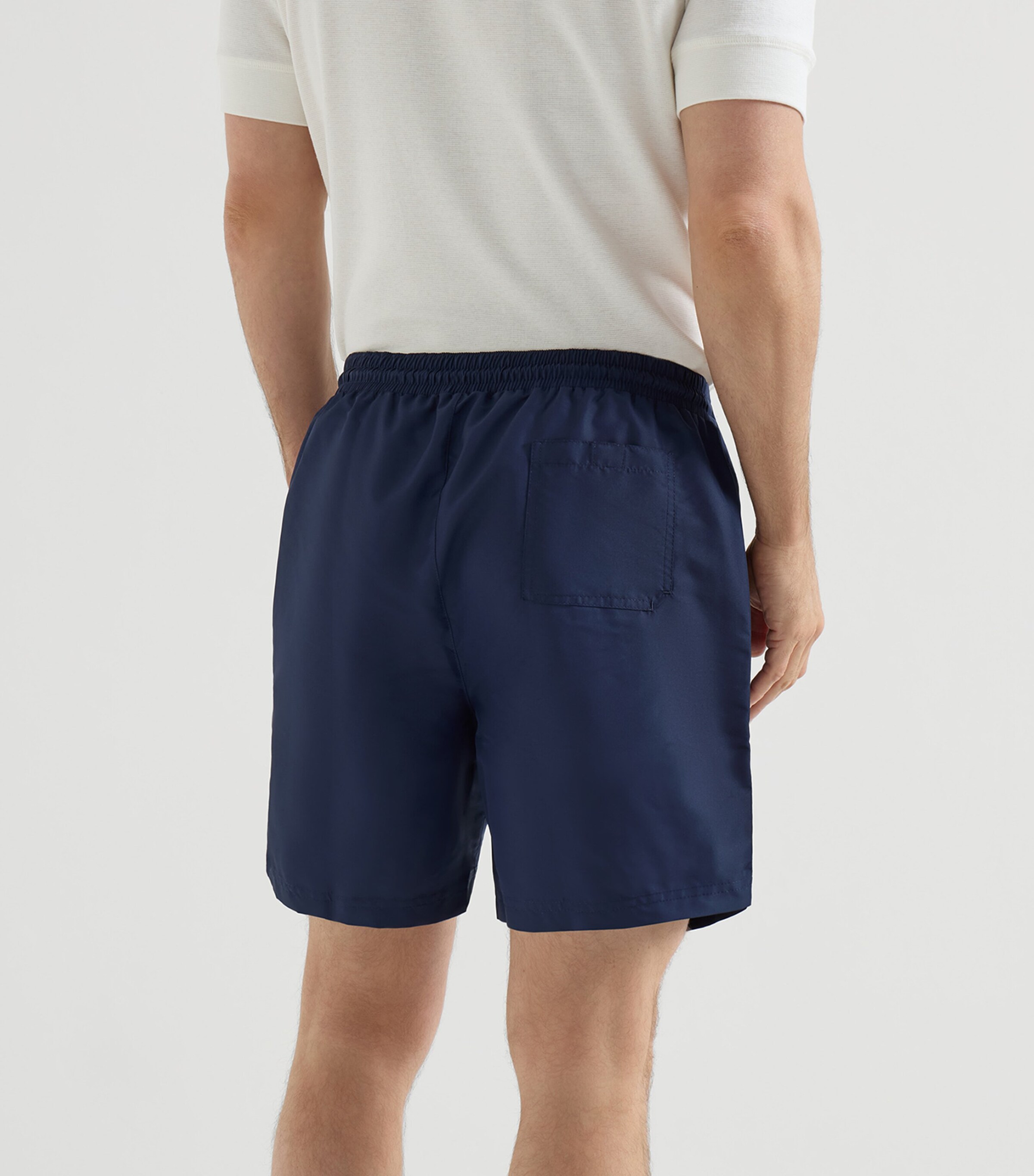 Brunello Cucinelli Mens Embroidered Logo Swim Shorts Image 3