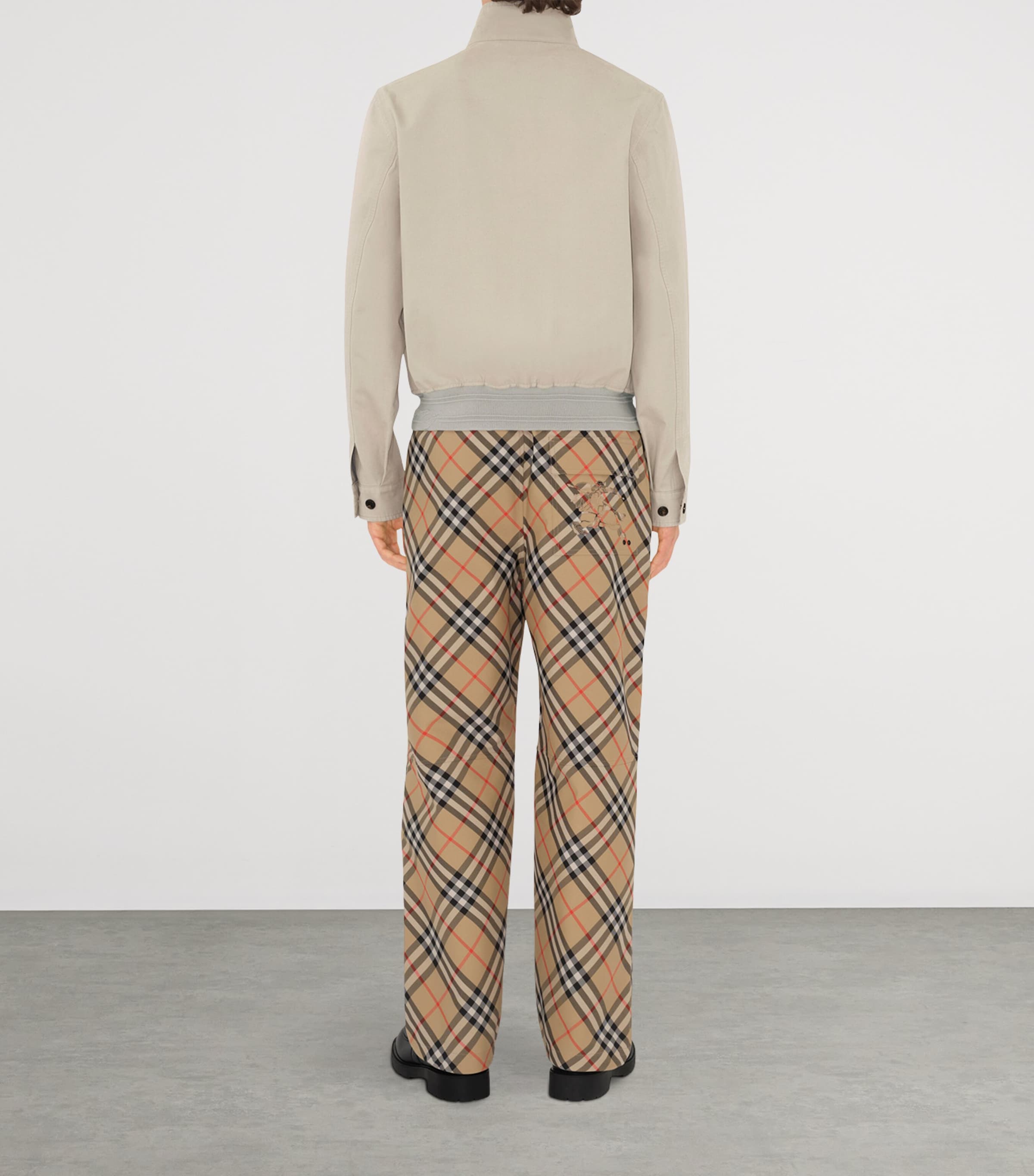 Twill Check Trousers SAND IP CHECK Image 4