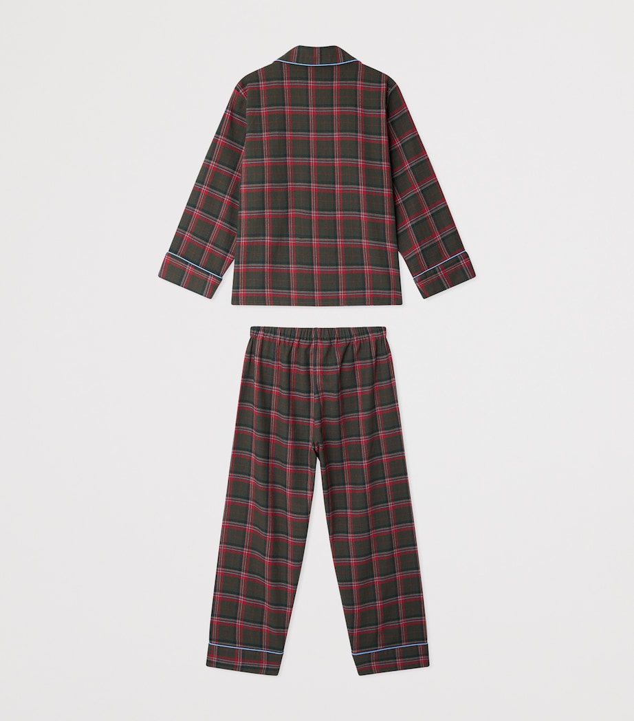 Cotton Plaid Pyjama Set (4-8 Years) CA KAKI FONCE Image 2