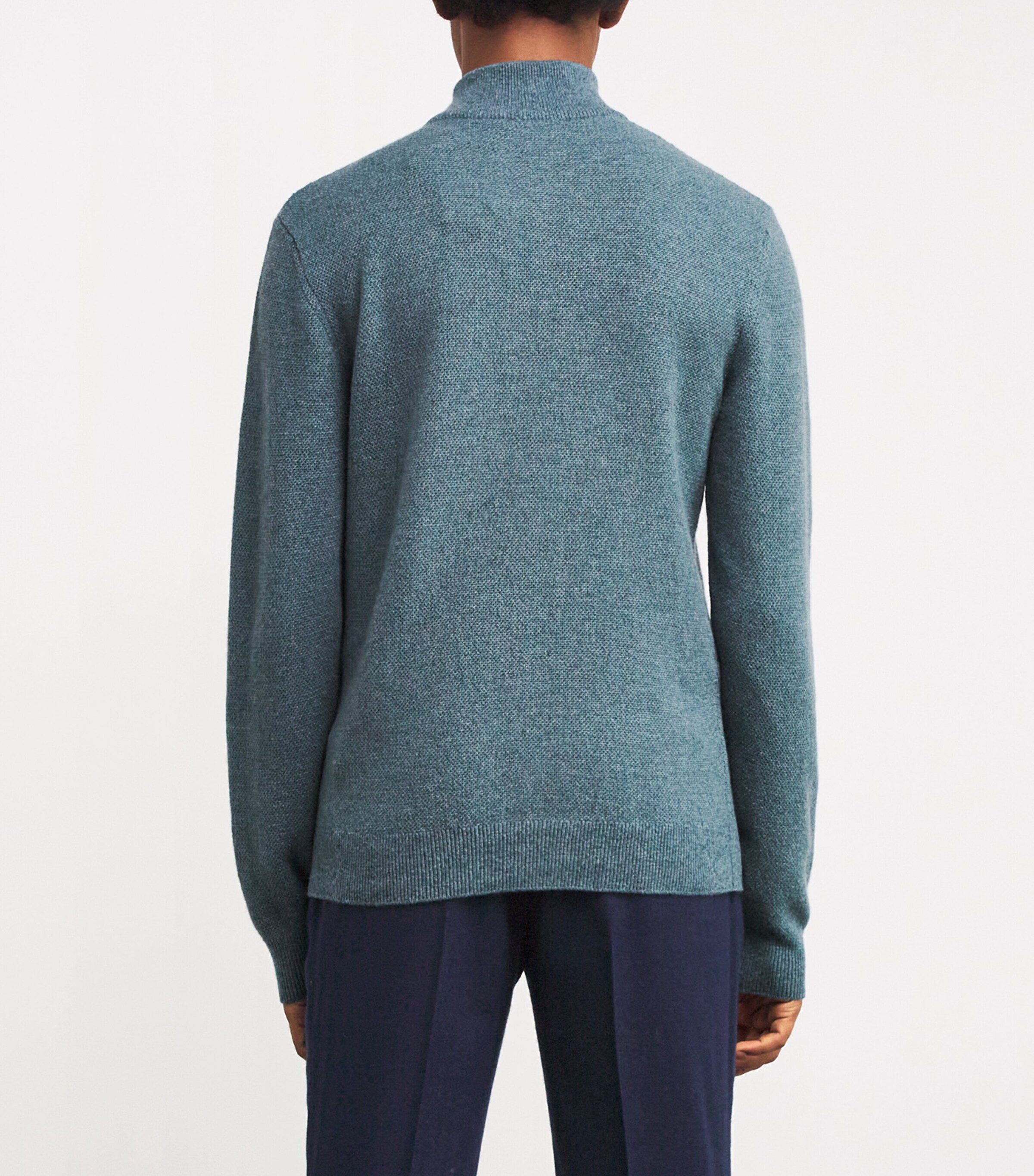 Cashmere Half-Zip Sweater BLUE MULTI Image 4