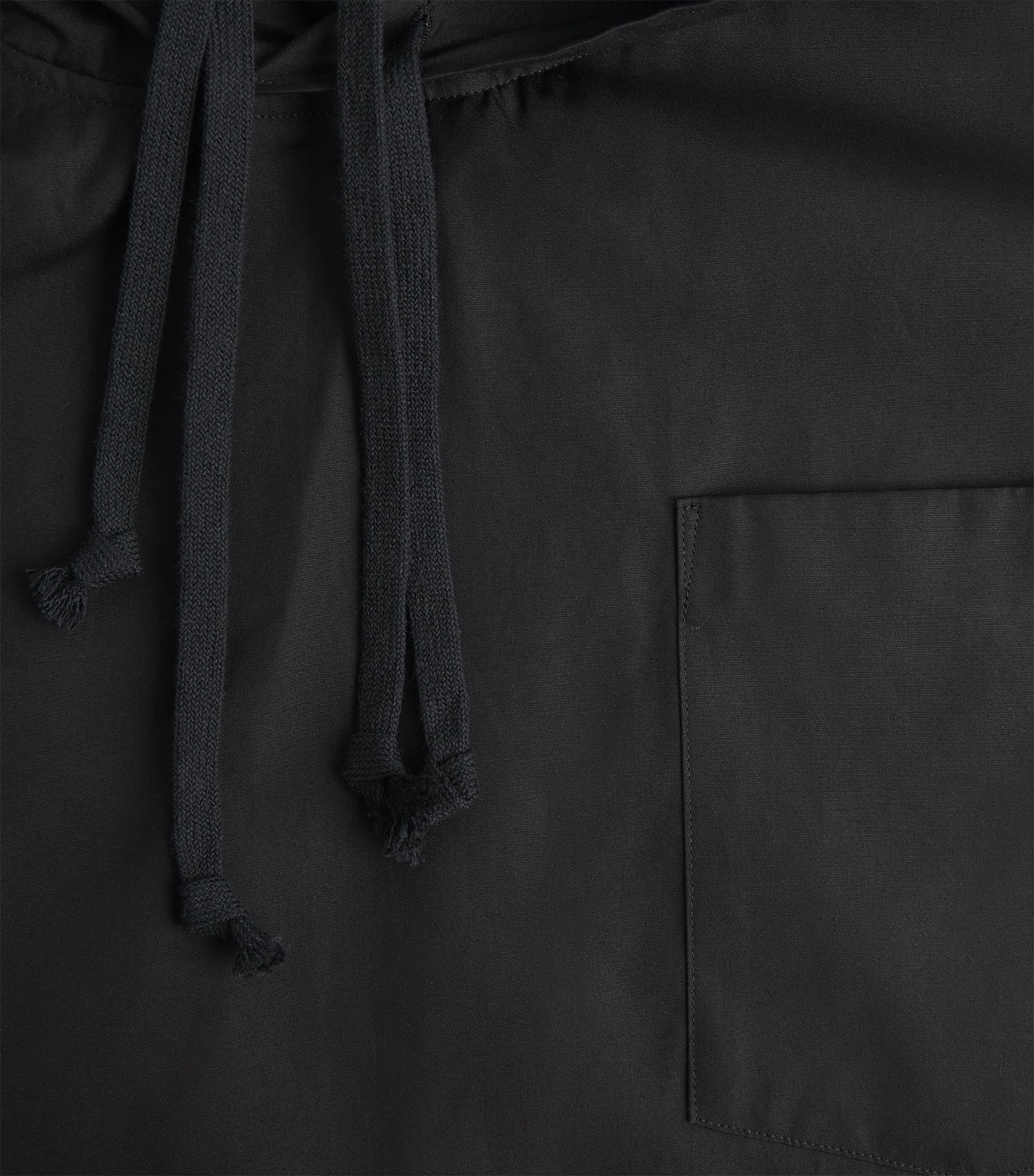 Comme Des Garçons Homme Plus Mens Cotton Layered Hoodie Black Image 6