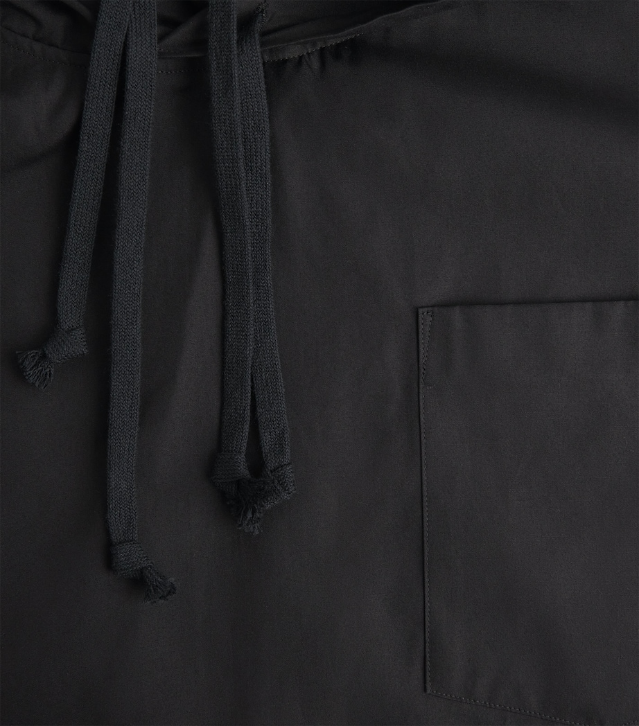 Comme Des Garçons Homme Plus Mens Cotton Layered Hoodie Black Image 6