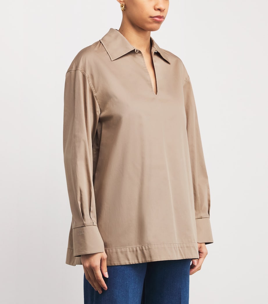 Cotton Shirt 012 BEIGE Image 3