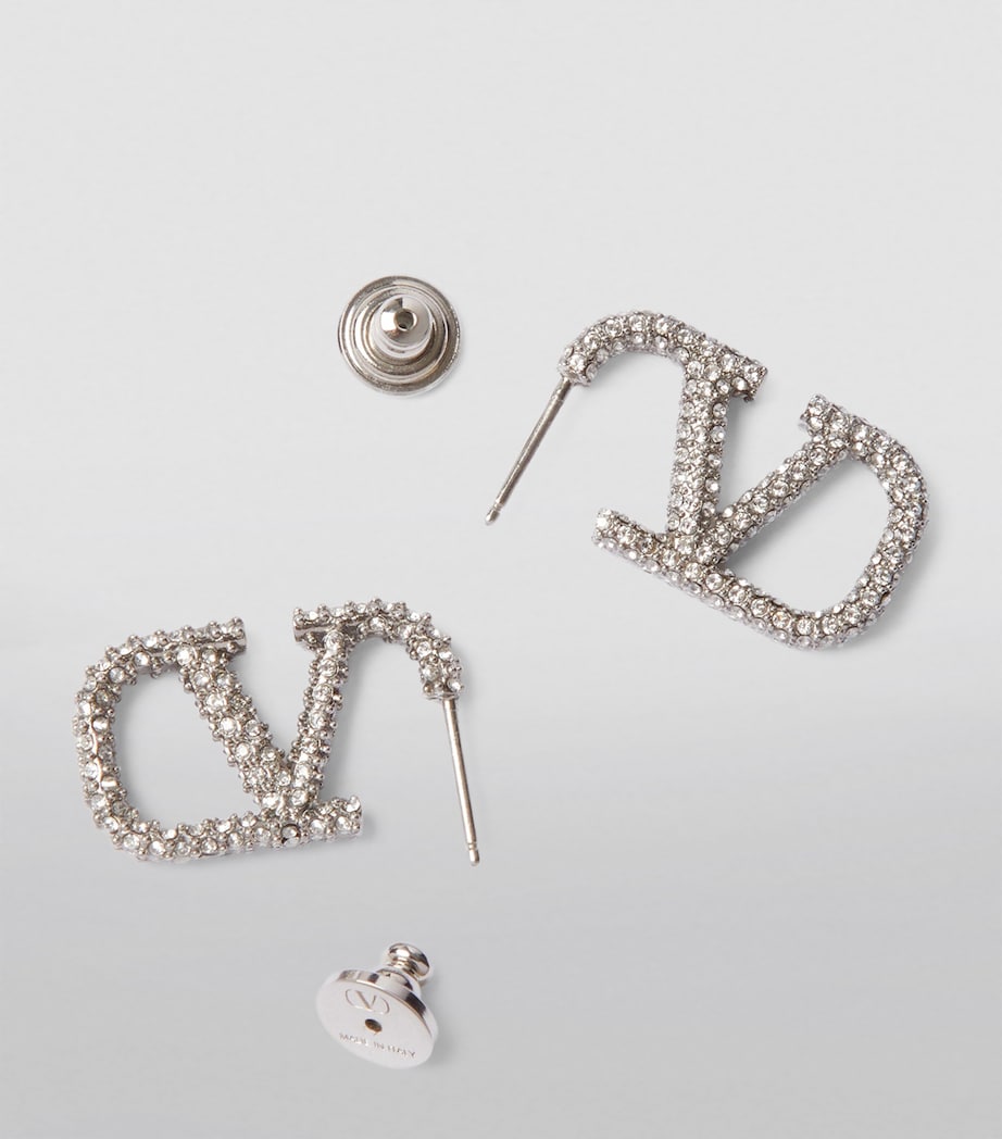 VLogo Signature Strass Earrings 68S Image 3