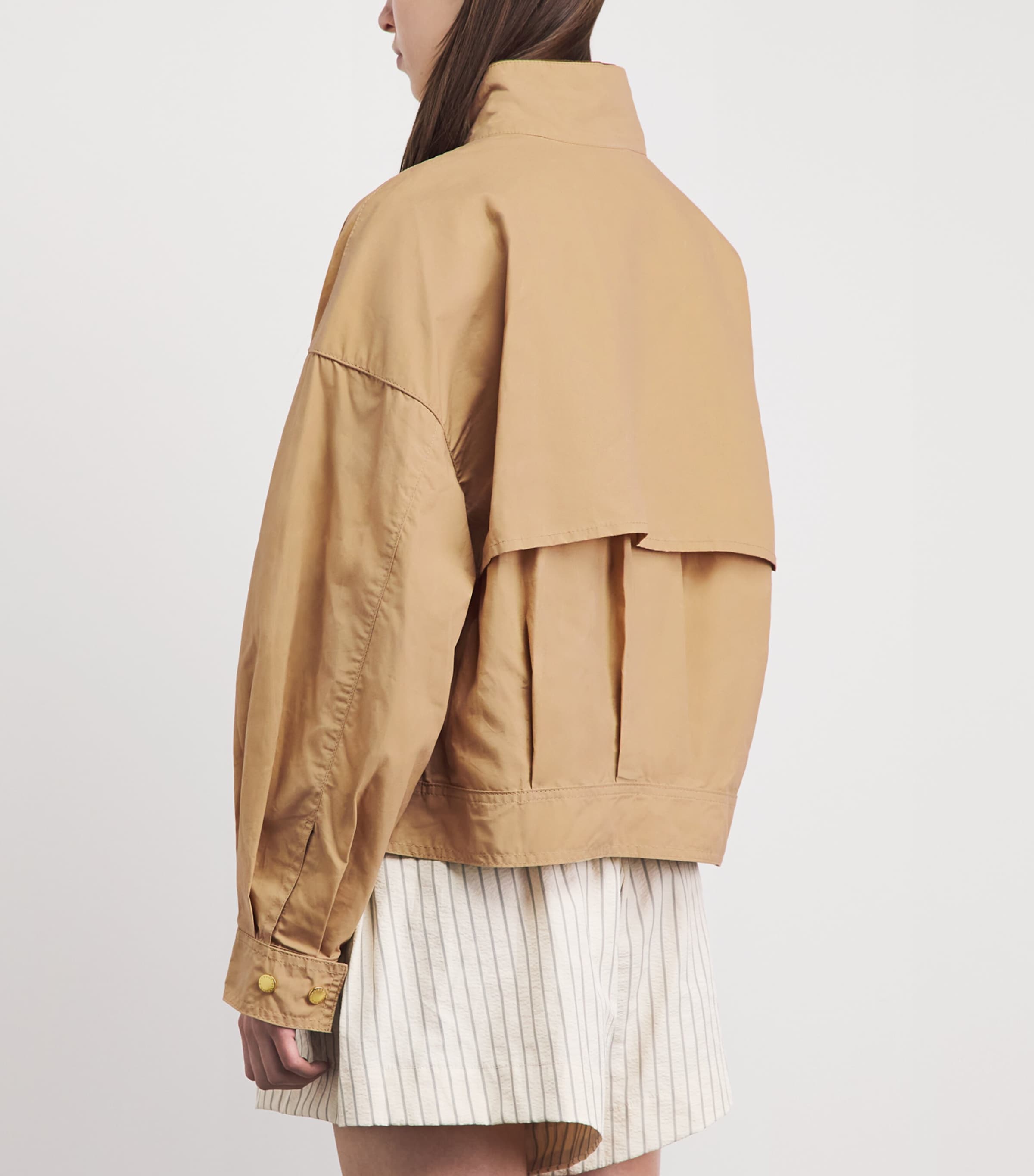 Barbour Womens Blackthorn Jacket Beige/beige Tattersa Image 5