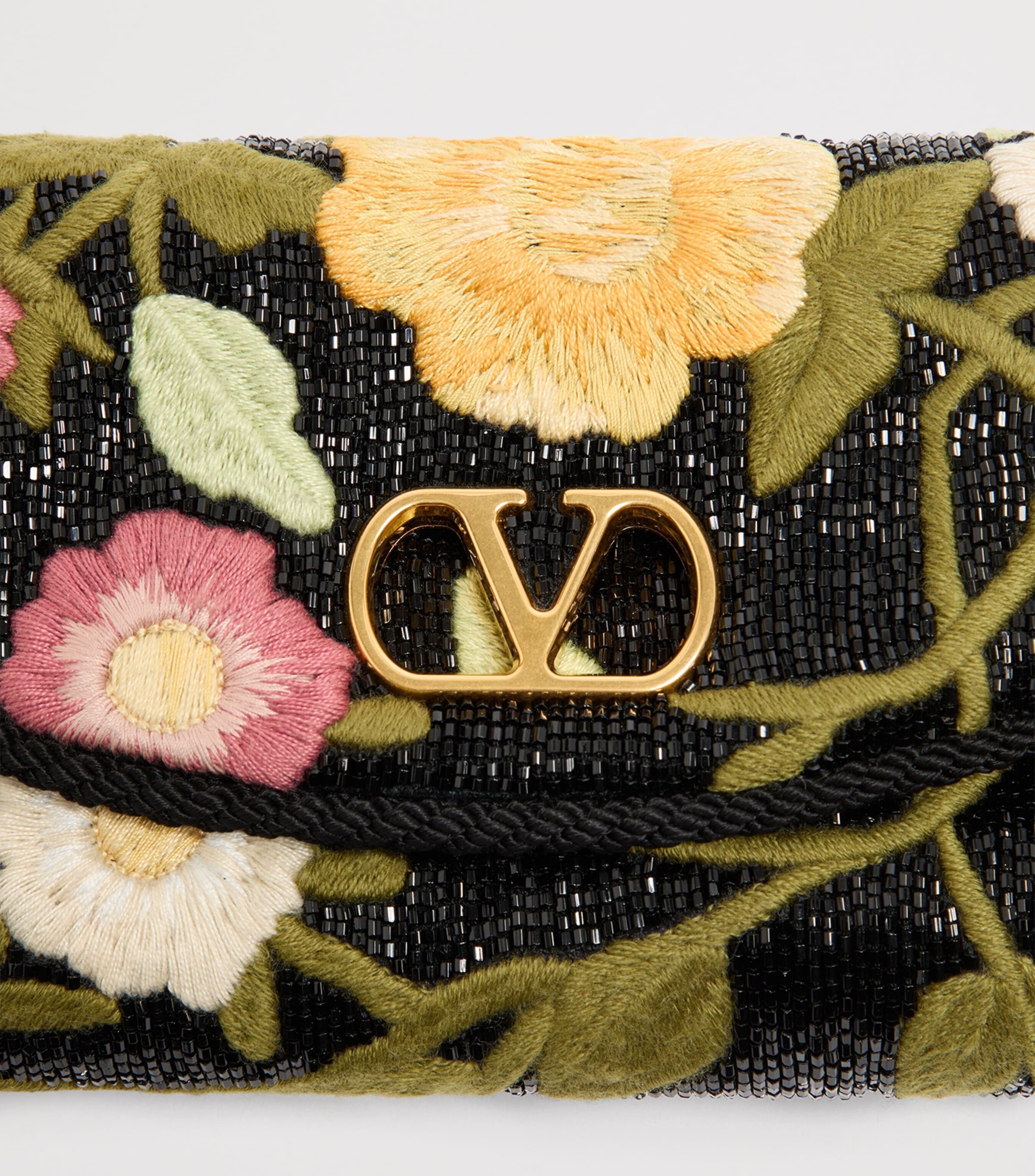 Valentino Garavani Embroidered-Floral DeVain Shoulder Bag Image 6