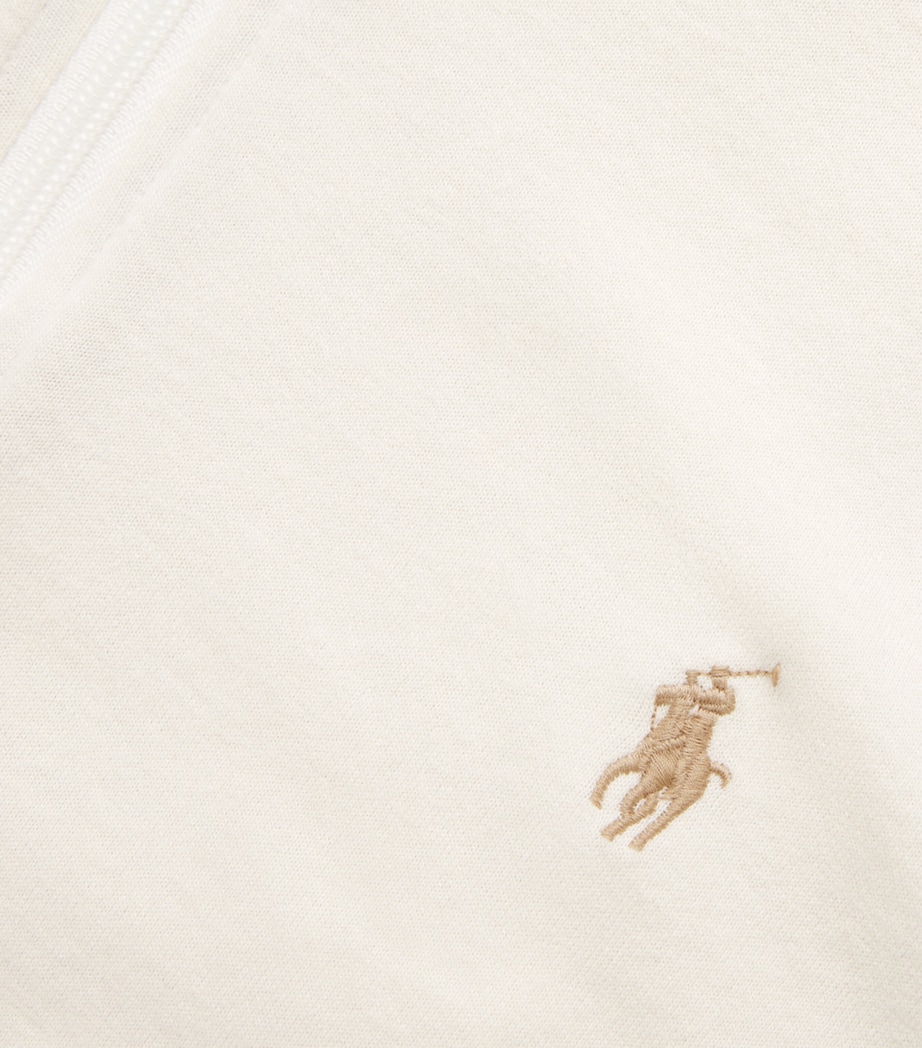 Cotton-Blend Quarter-Zip Sweater NATURAL Image 5