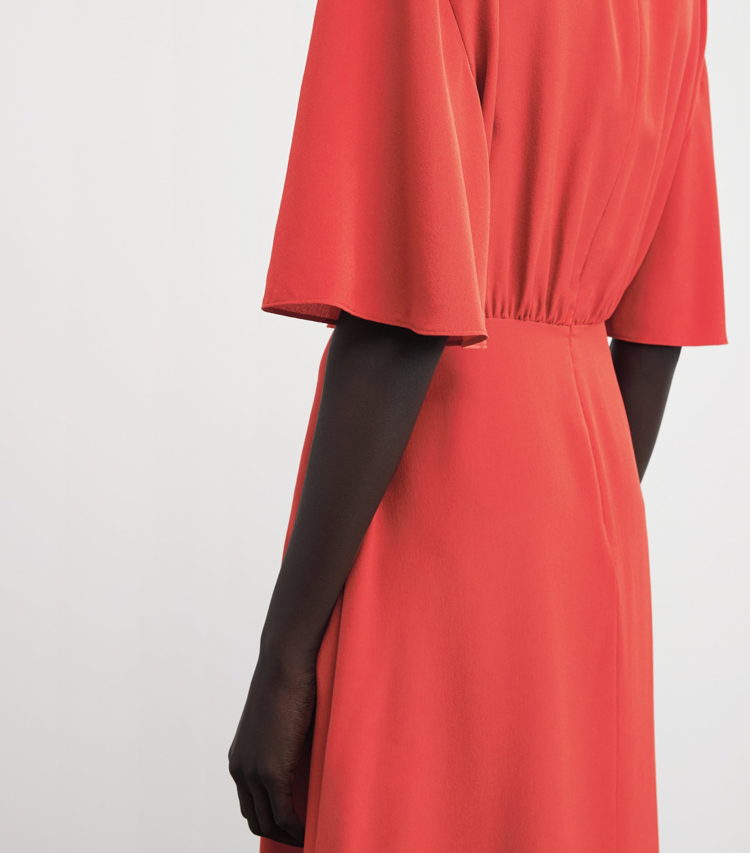 Joseph Womens Crepe de Soie Silk Silsila Midi Dress Spice Image 6
