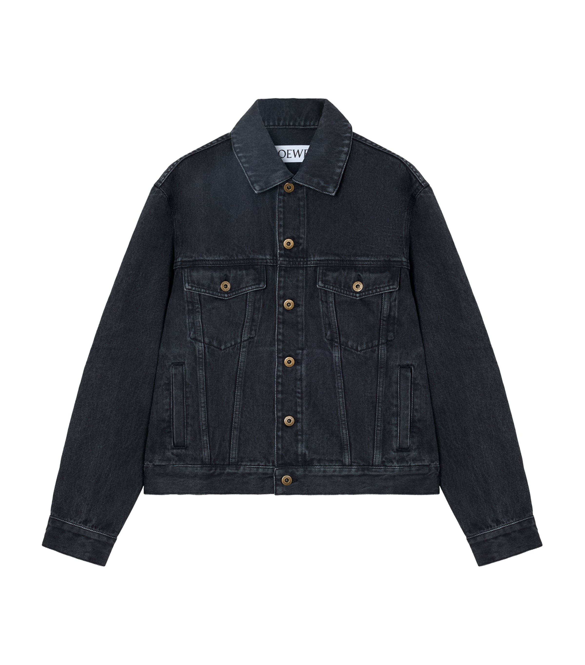 Anagram Denim Jacket BLACK Image 1