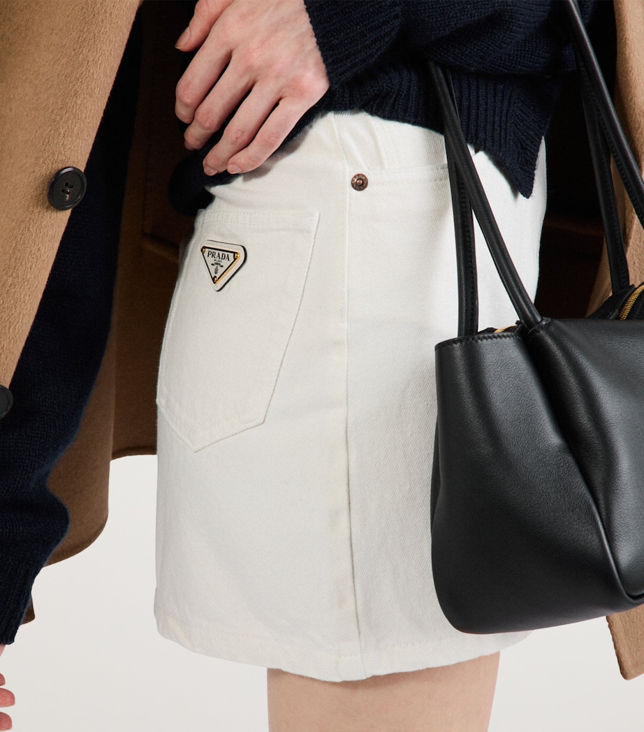 Denim Mini Skirt F01CD Image 4