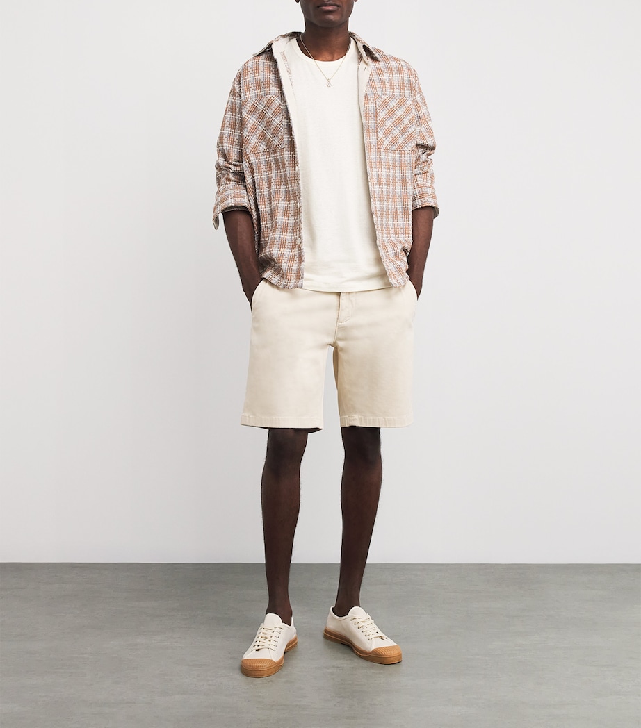 Linen-Blend T-Shirt WHITE Image 2