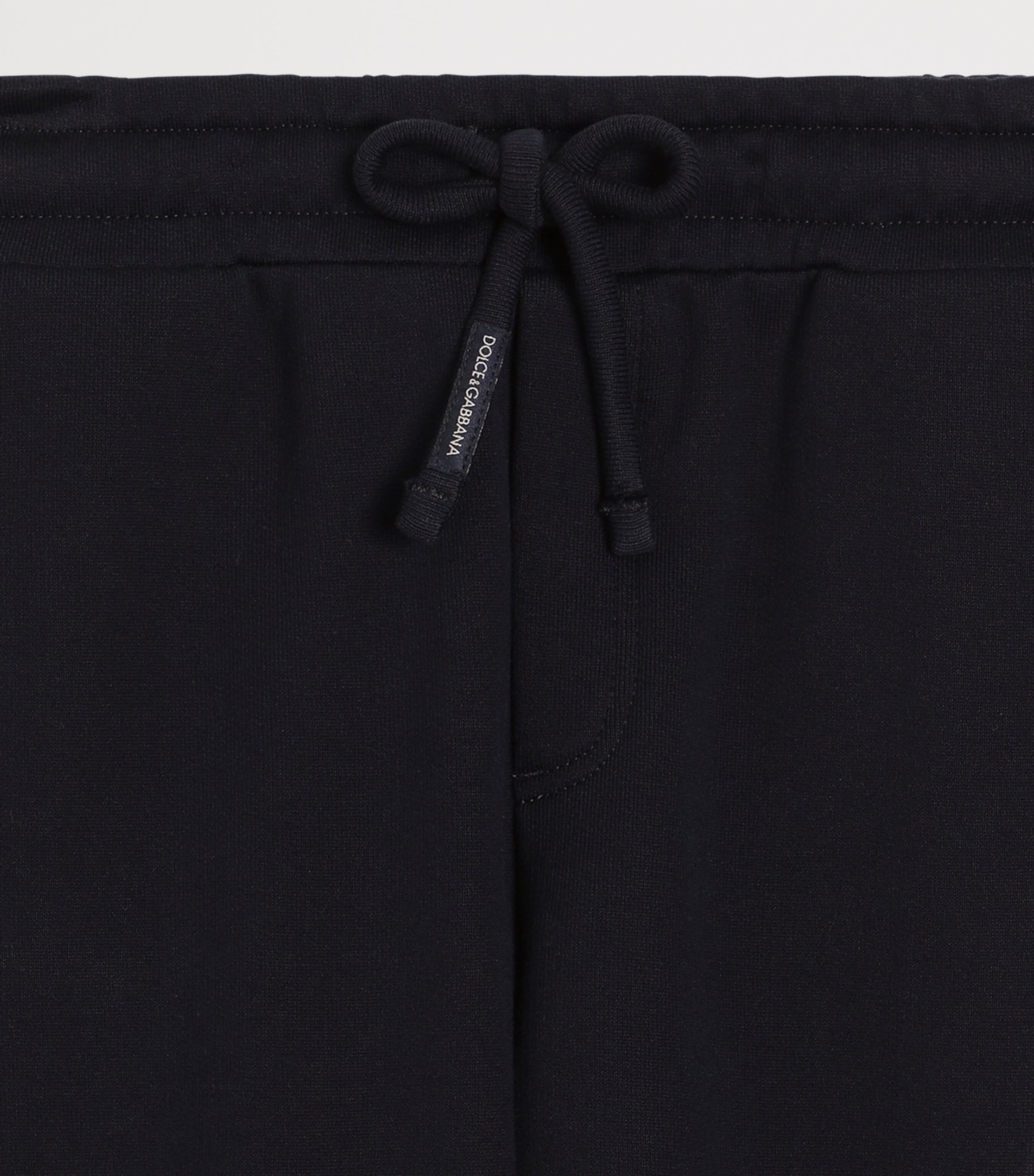 Dolce&Gabbana Kids Cotton Logo Sweatpants (8-14 Years) Blue Image 3