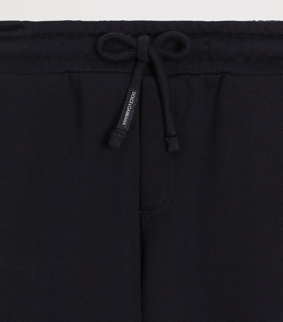 Dolce&Gabbana Kids Cotton Logo Sweatpants (8-14 Years) Blue Image 3