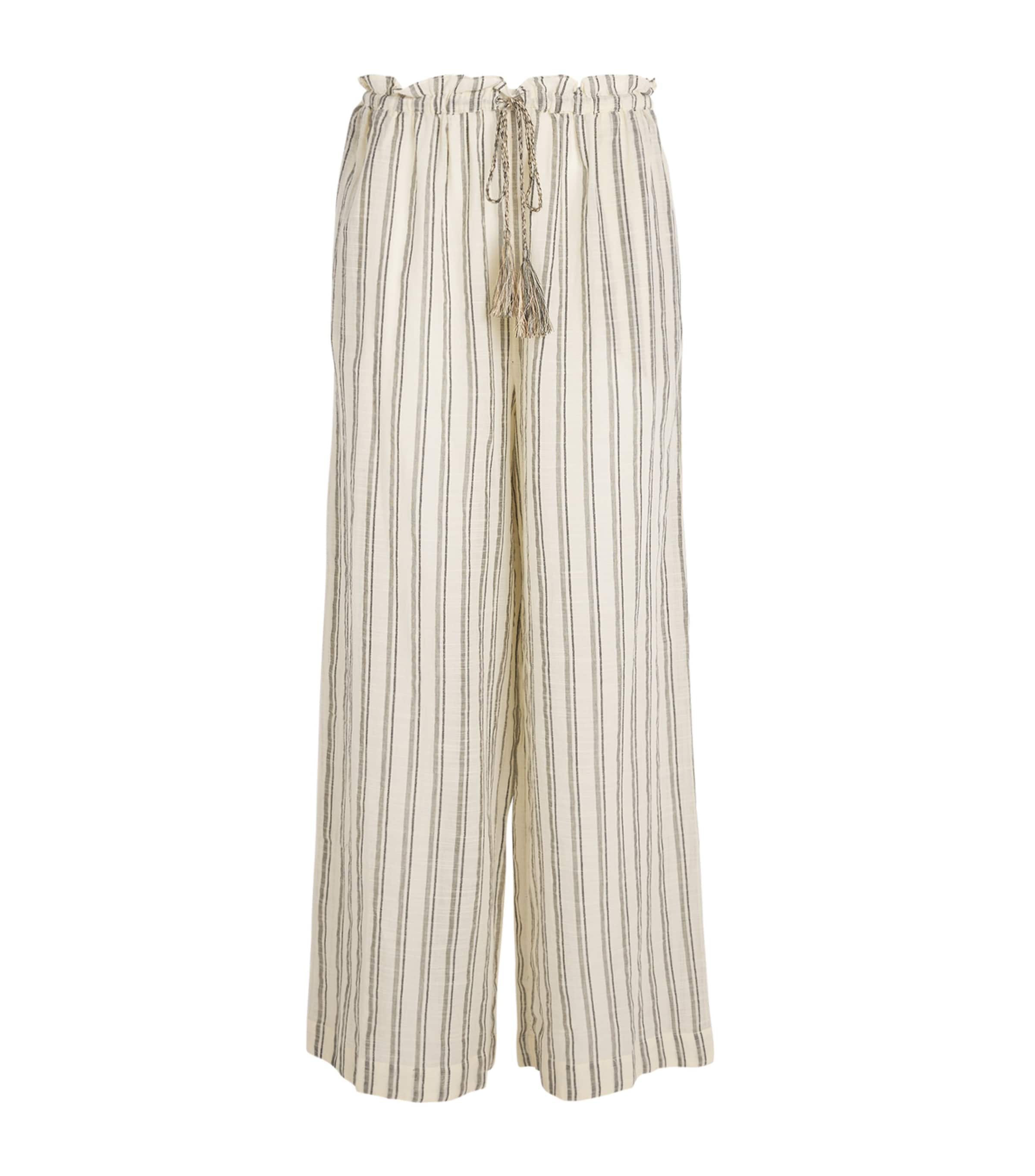 Cotton Josephine Cover-Up Trousers COWRIE STRIPE Image 1