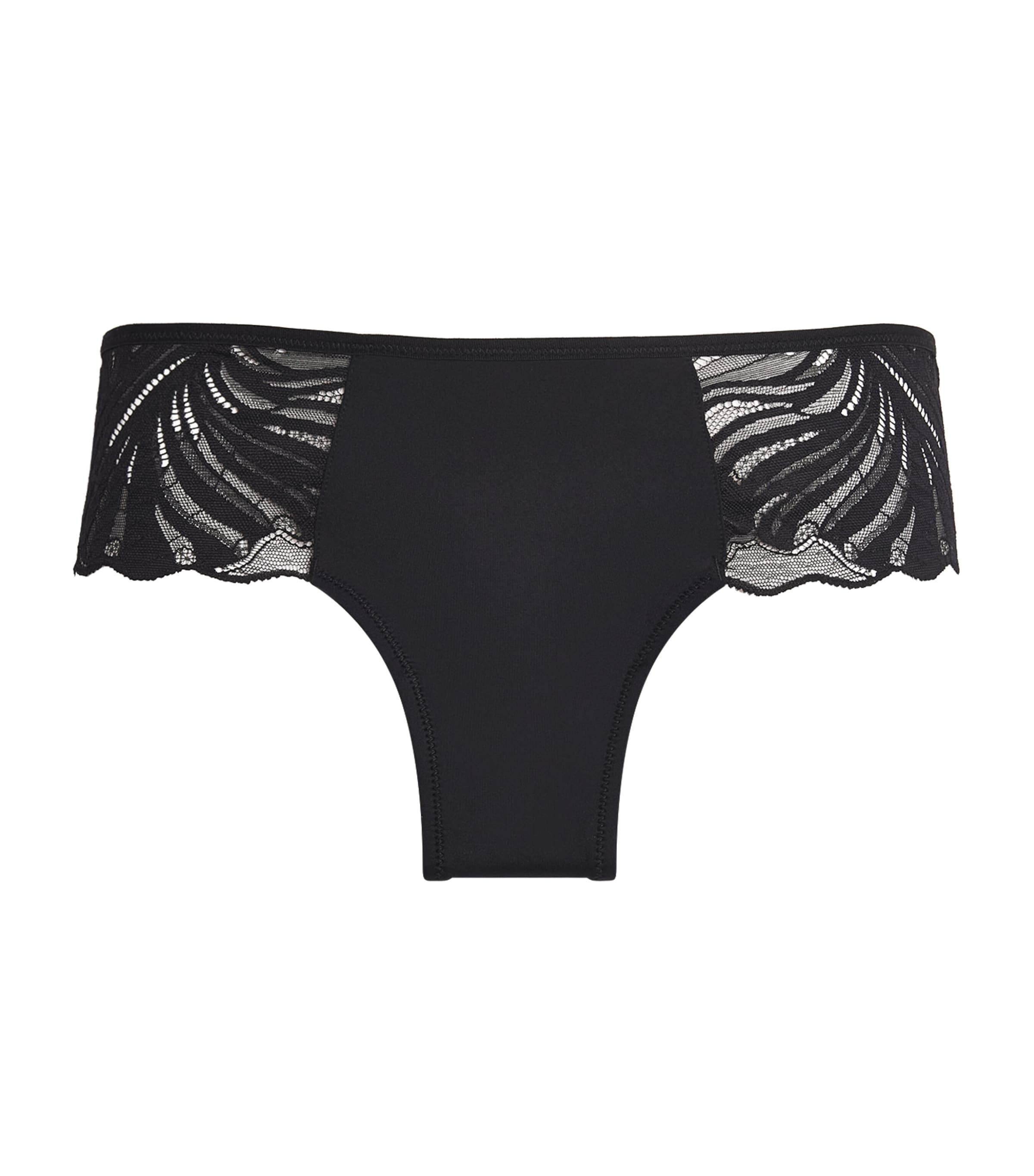Falke Womens Delicate Touch Briefs Black Image 1