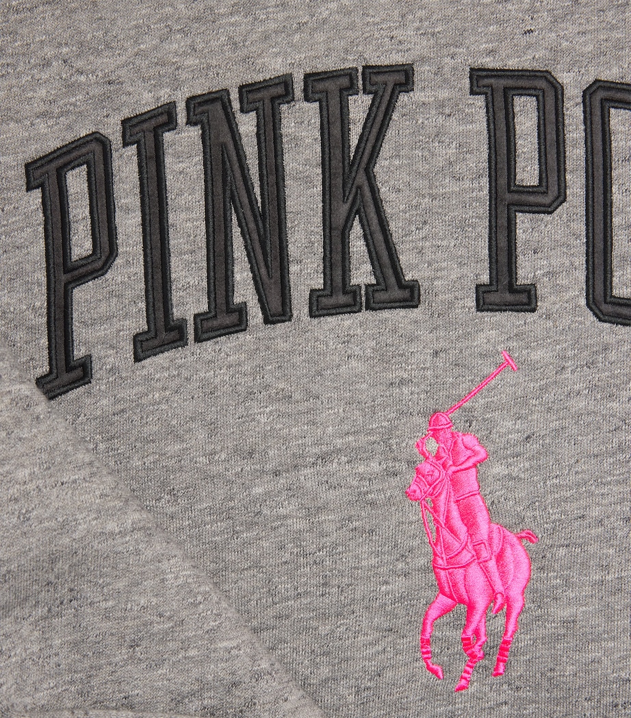 Cotton-Blend Pink Pony Sweatshirt DARK VINTAGE HEATHER Image 5