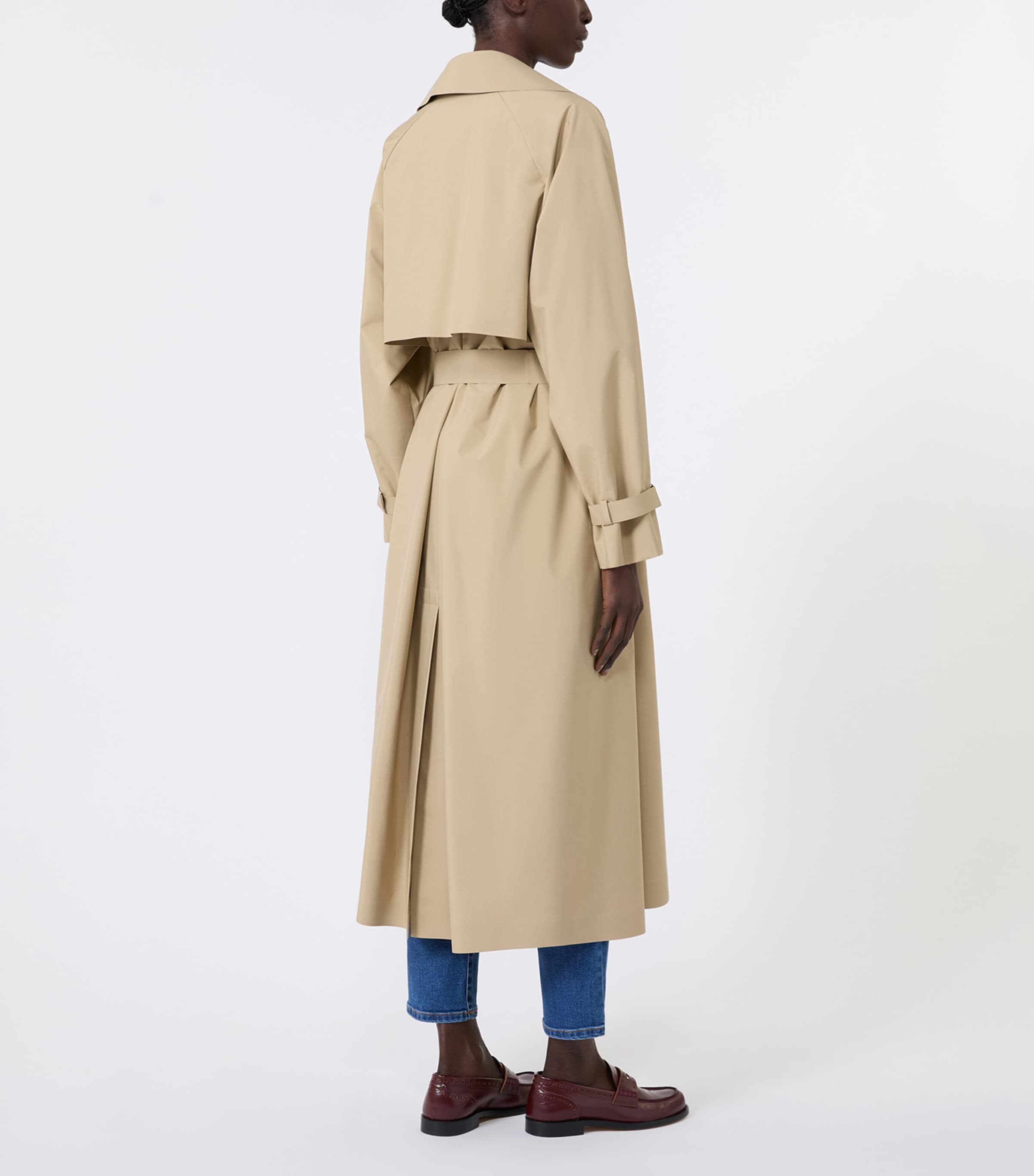 Weekend Max Mara Womens Wrap Trench Coat Beige Image 4