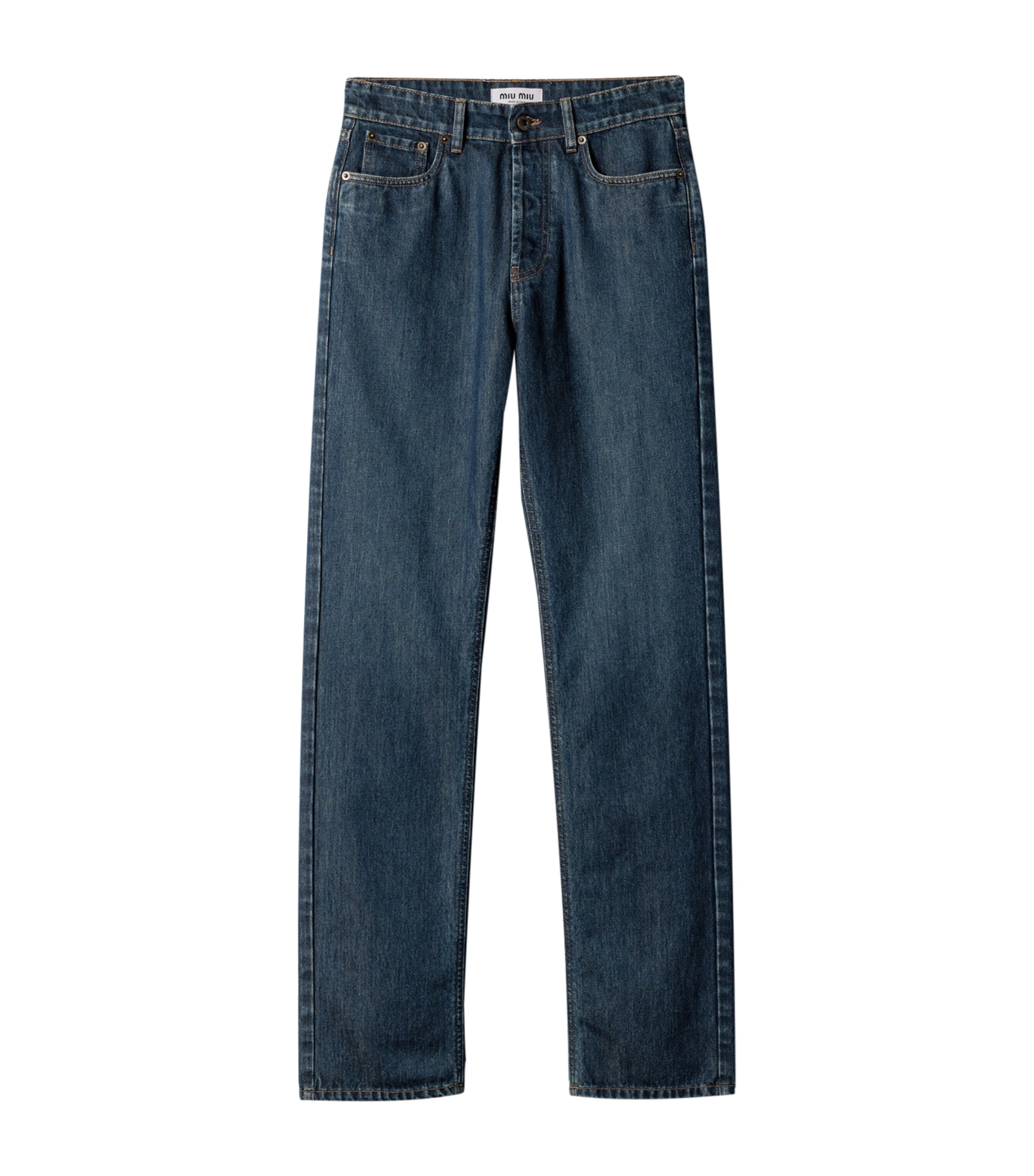 Miu Miu Womens Straight Jeans Image 1