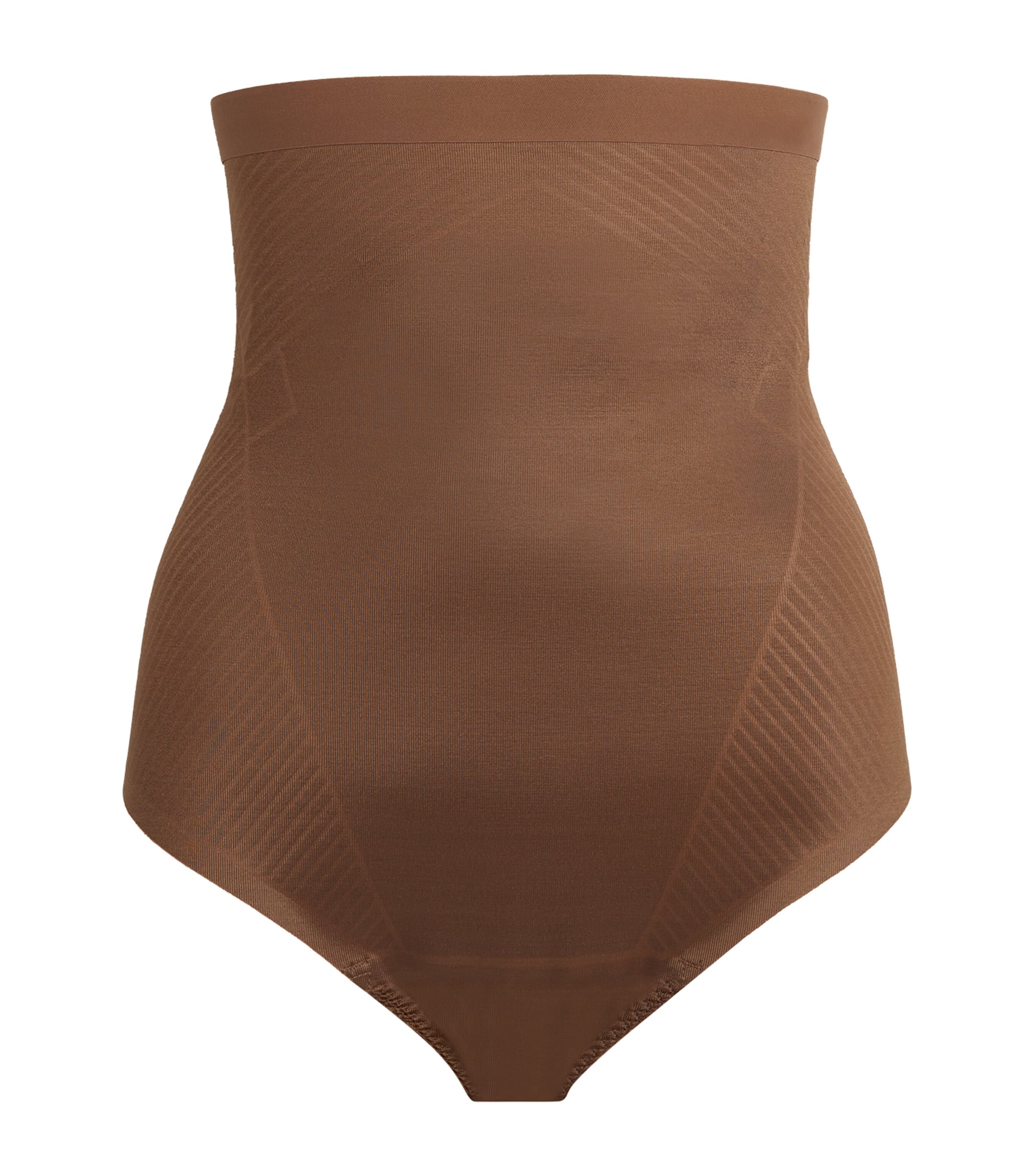 Spanx Thinstincts 2.0 High-waist Thong - Medium Control In Brown